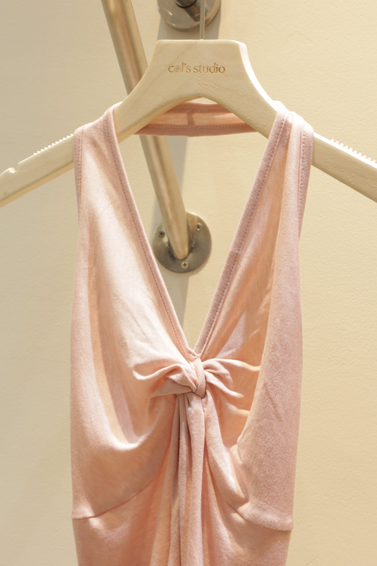 Pink halter top