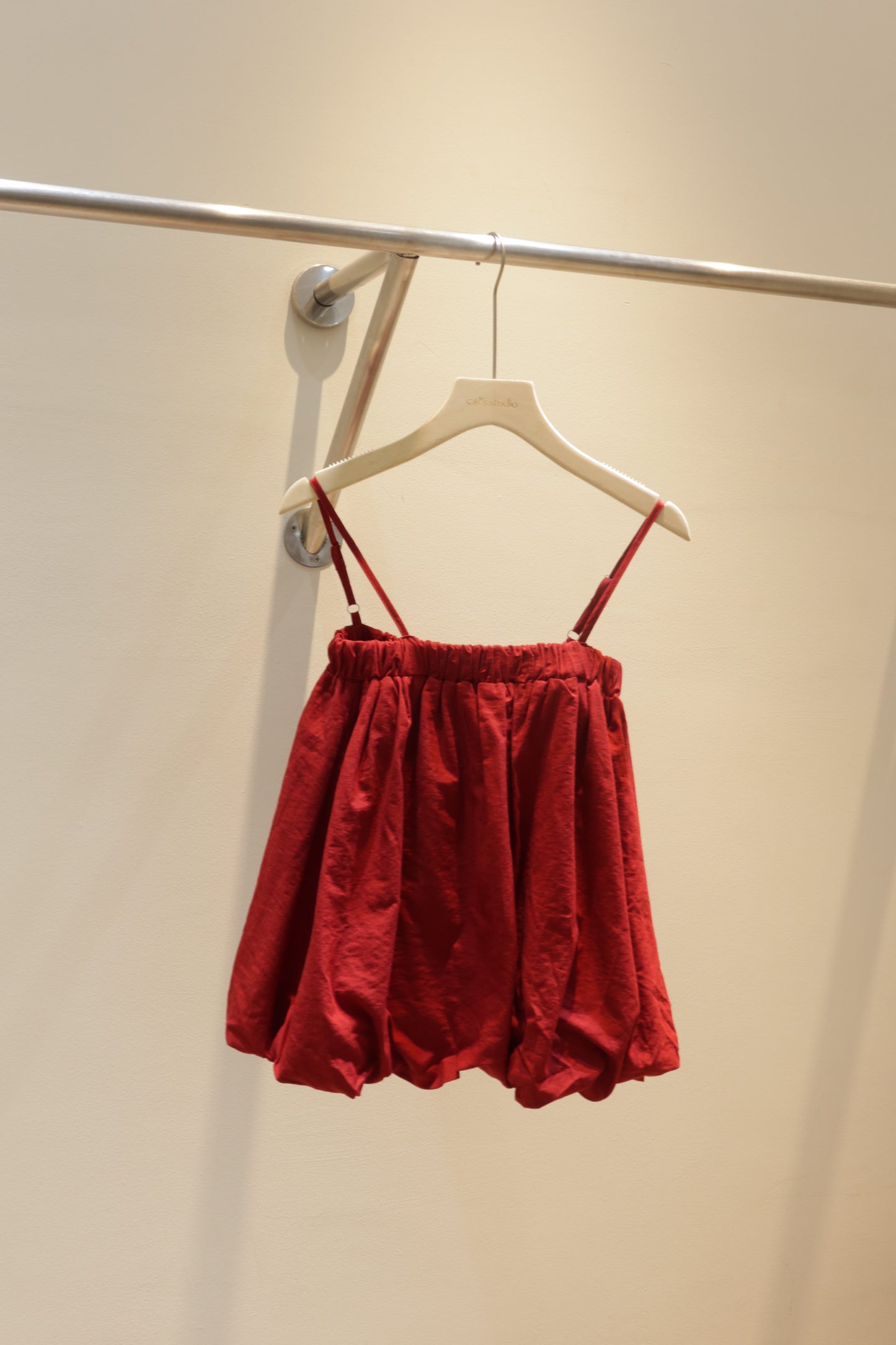 Red flowy top