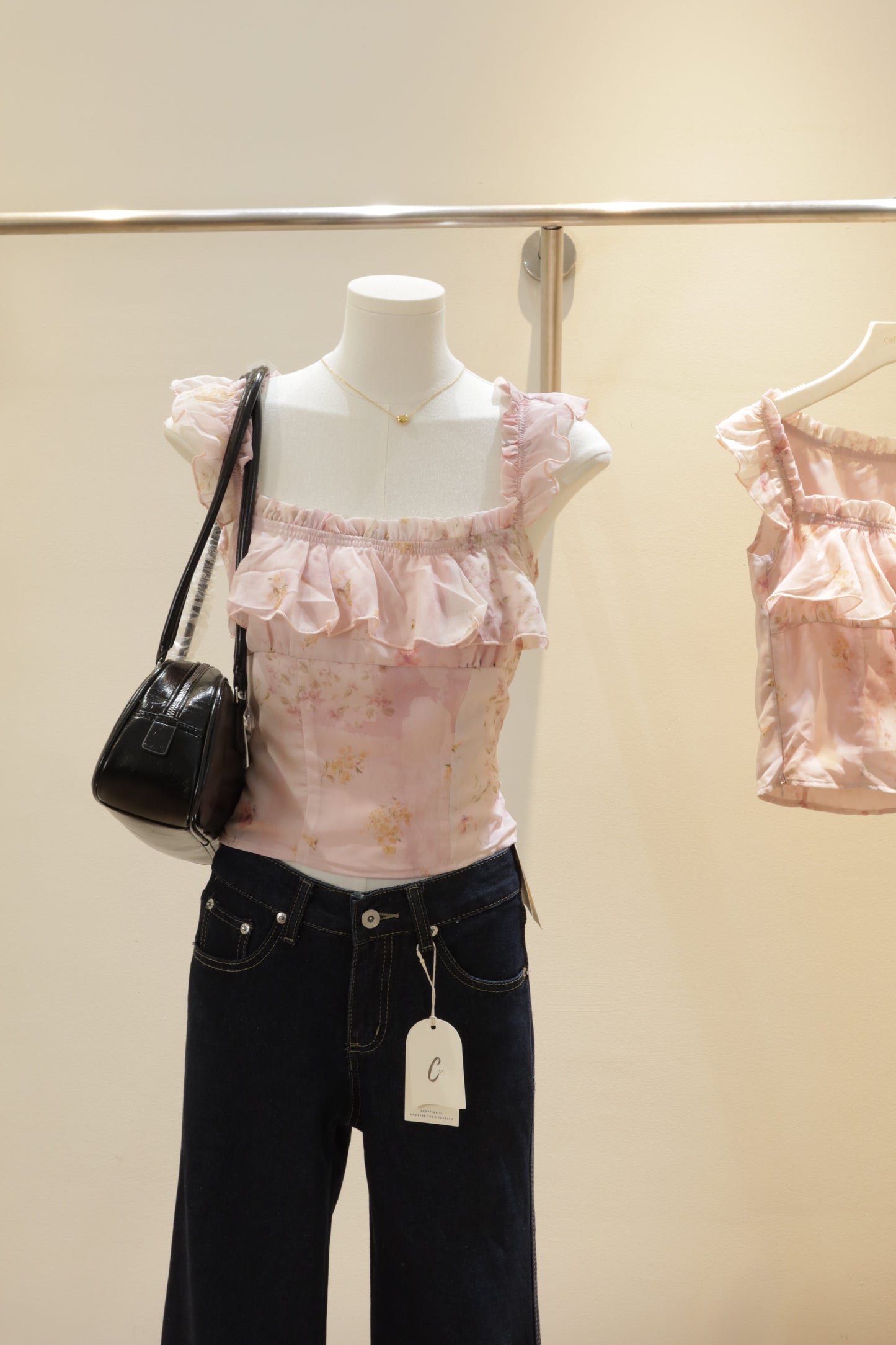 Pink floral top