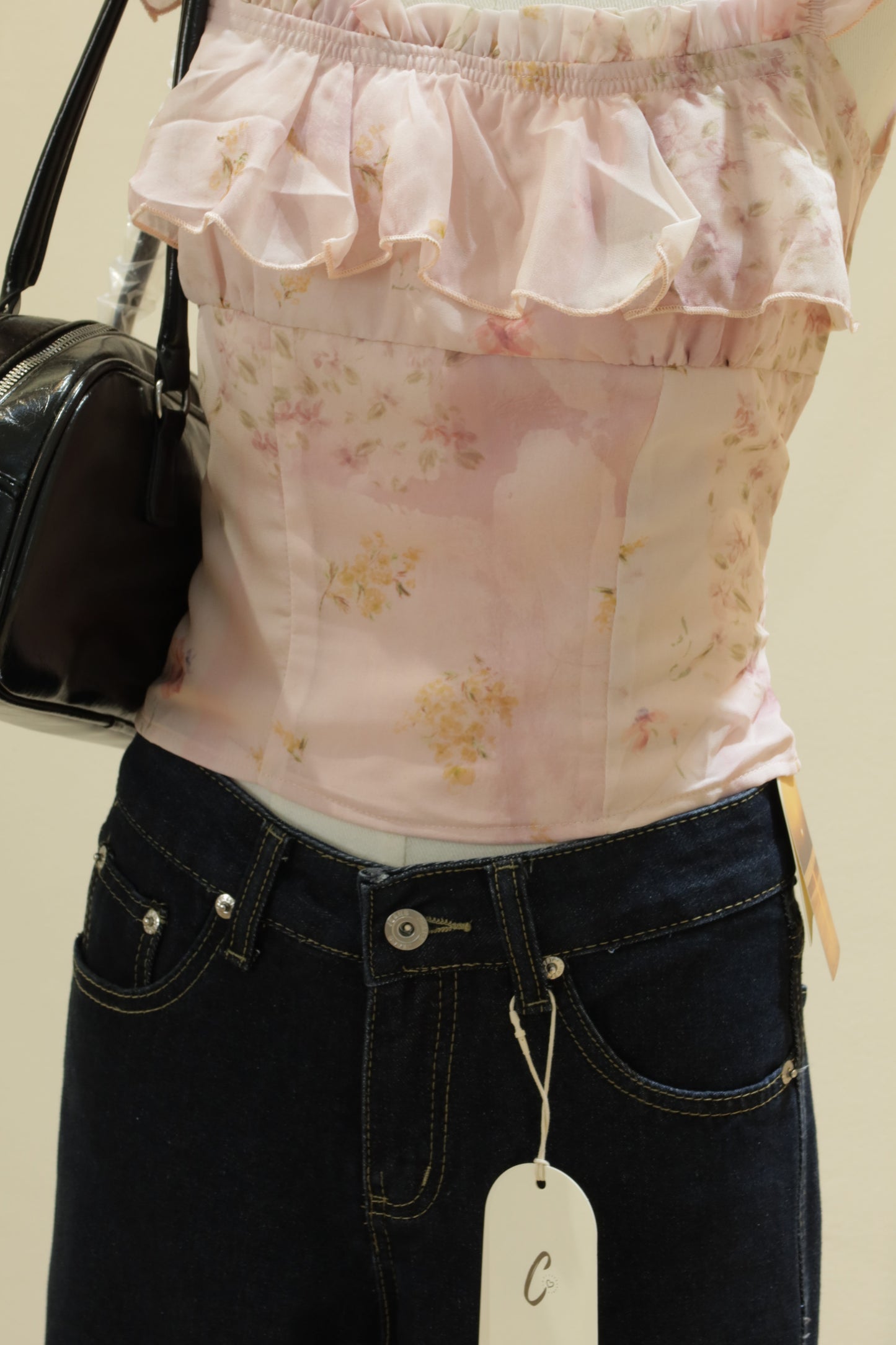 Pink floral top