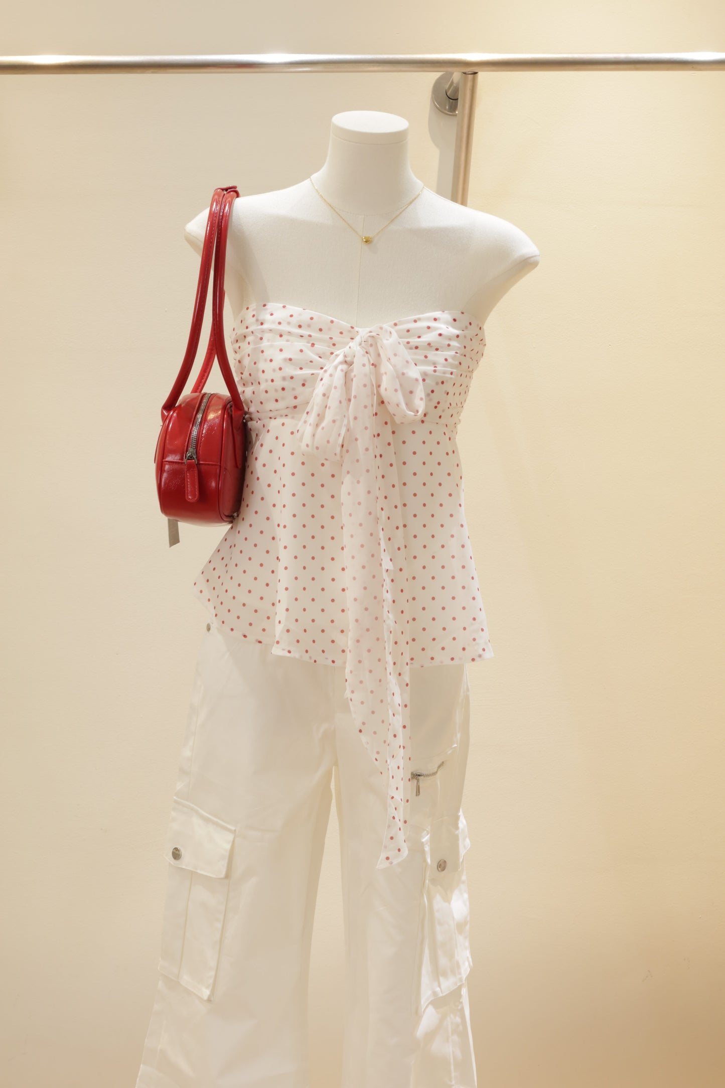 Polkadot tube top