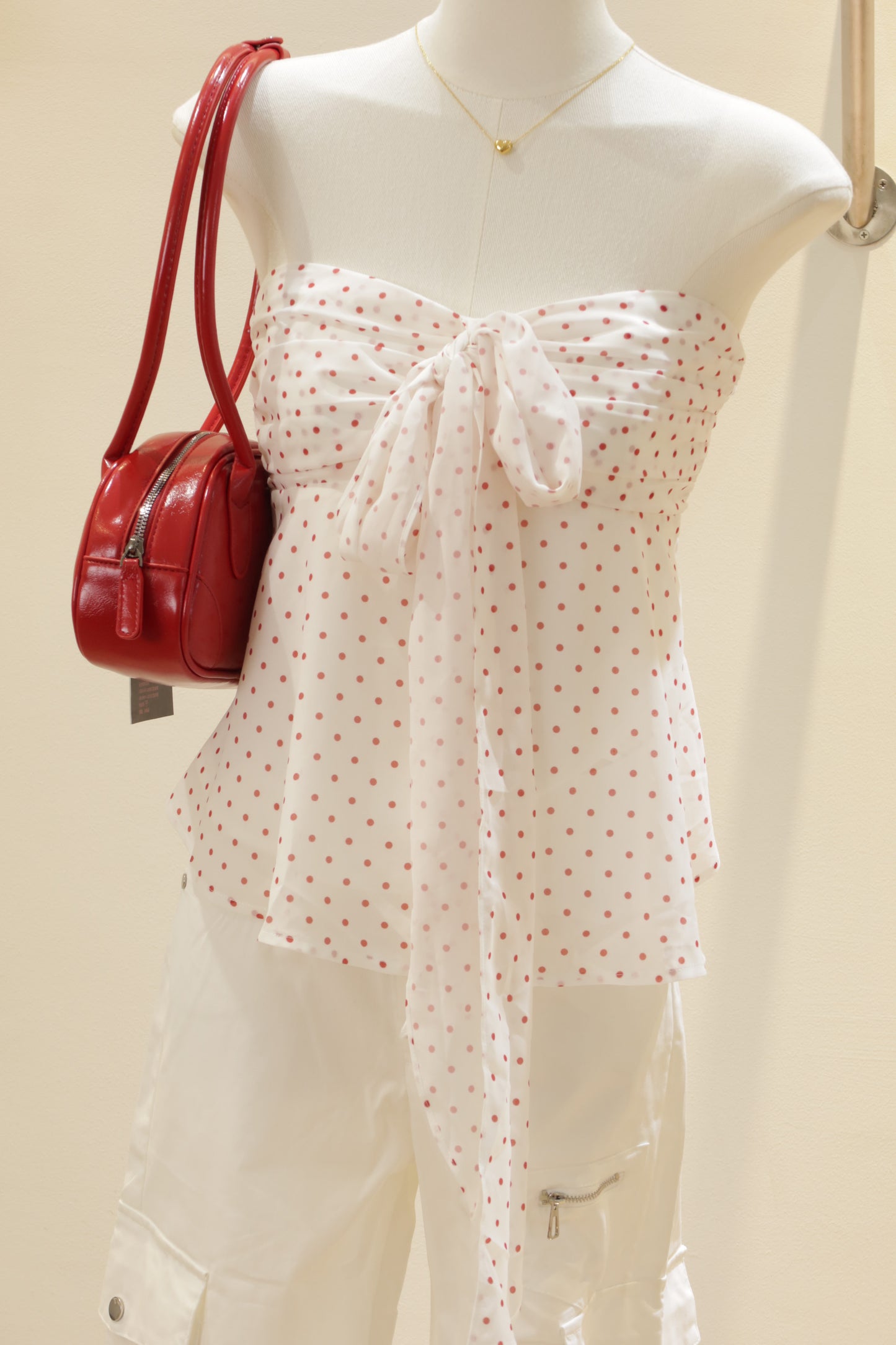 Polkadot tube top