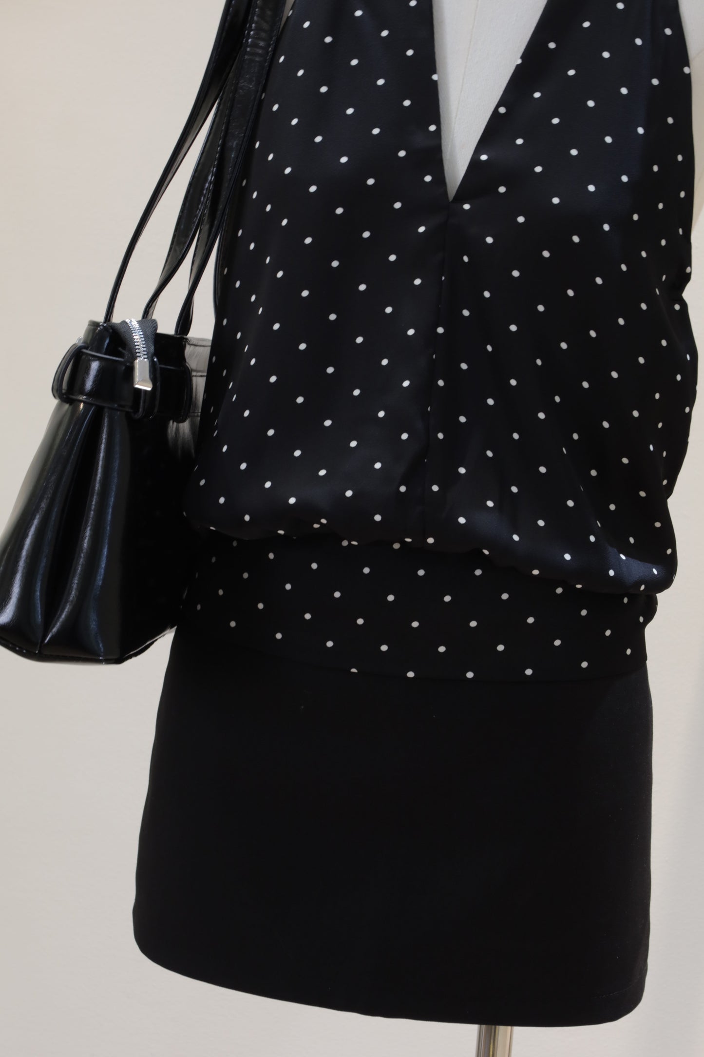Polkadot halter top