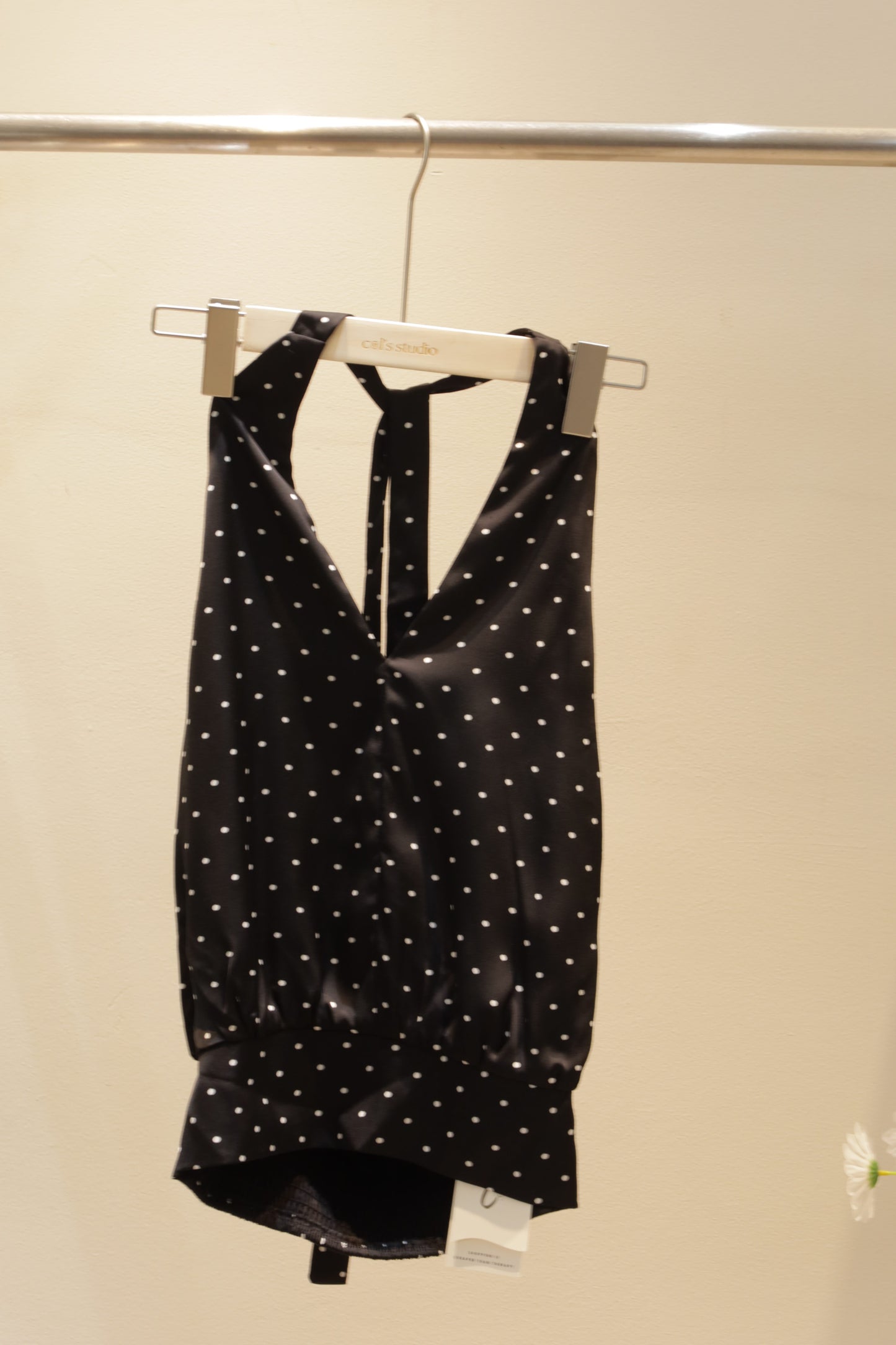 Polkadot halter top