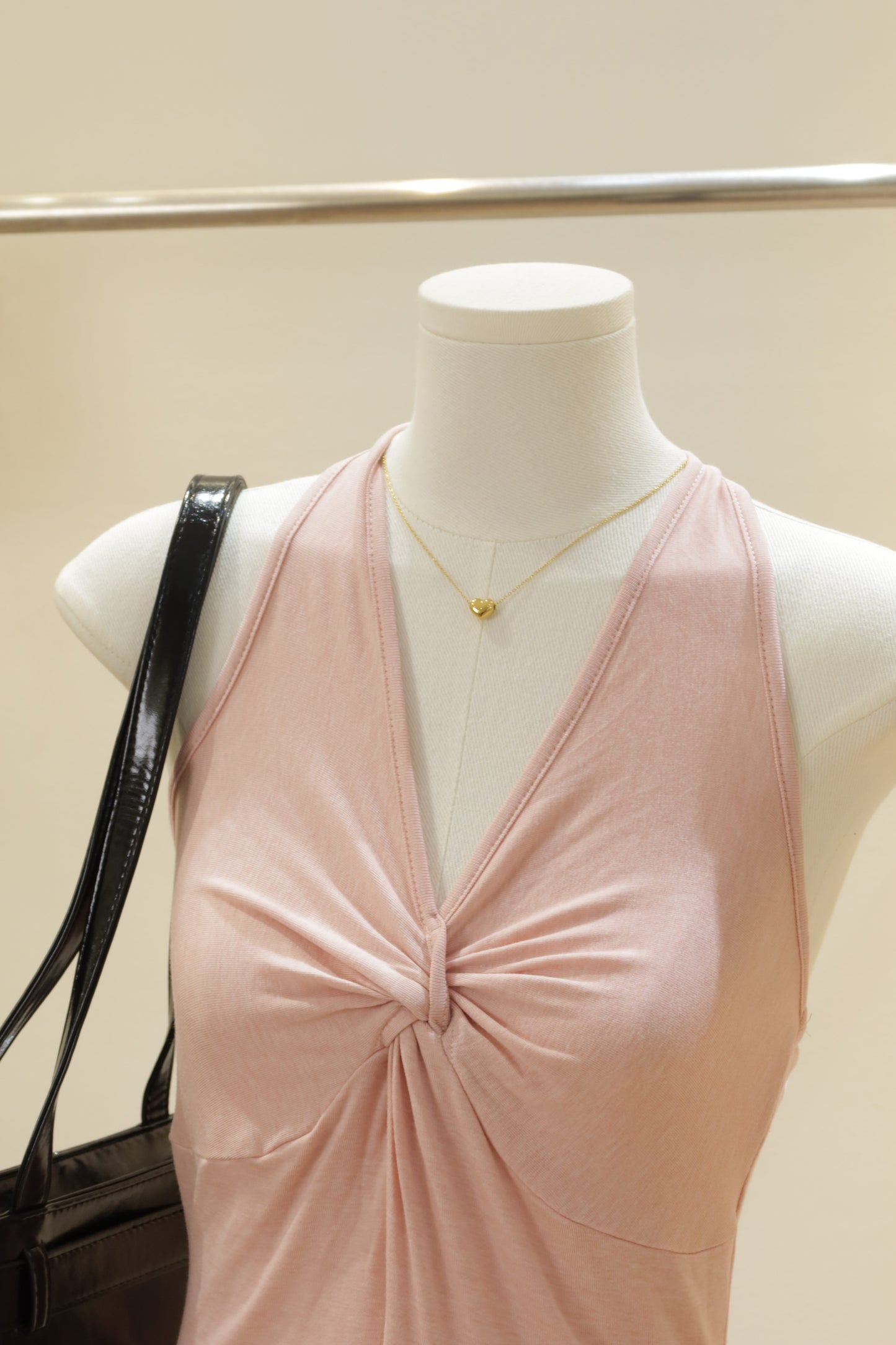 Pink halter top