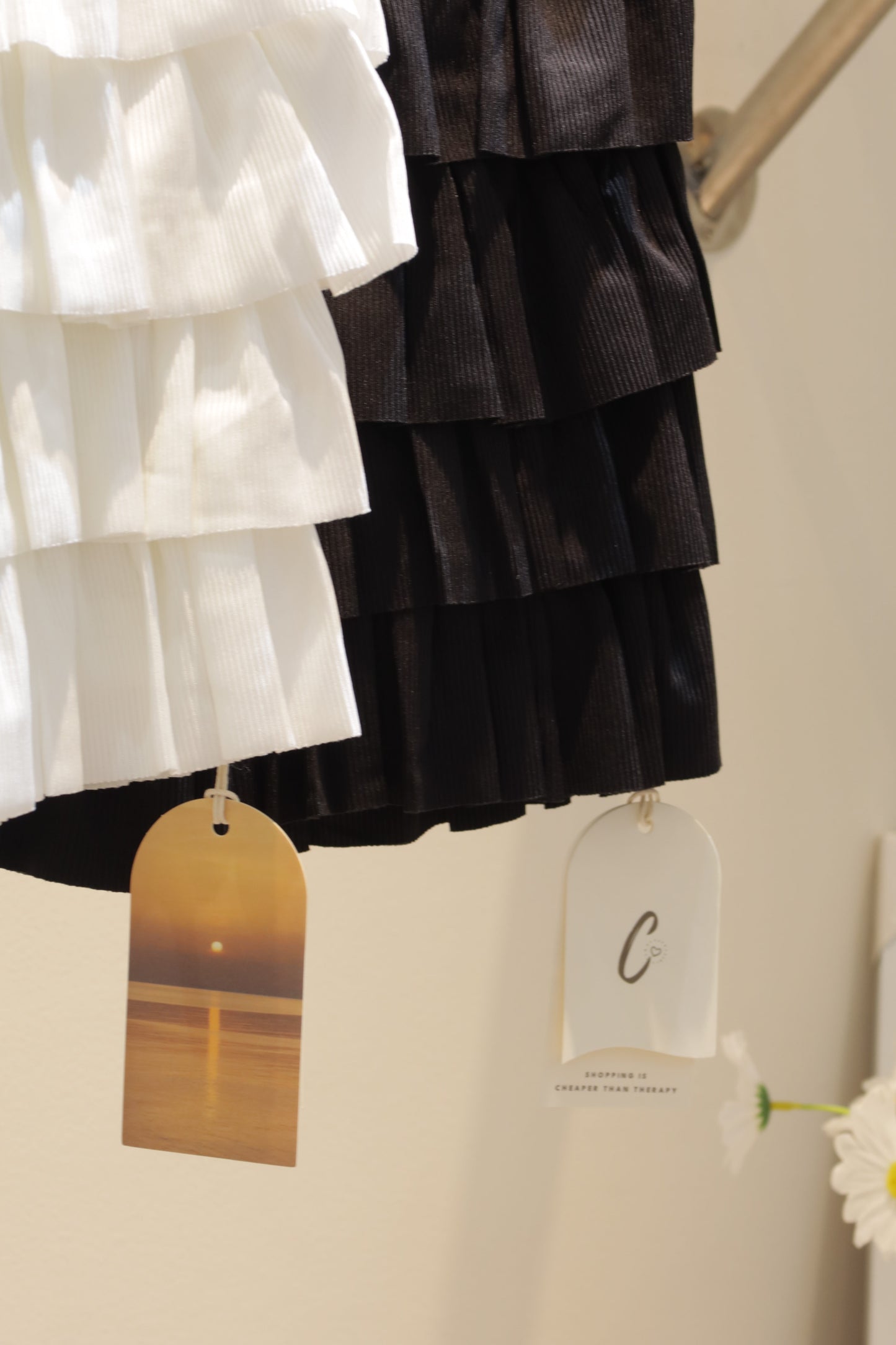 Ruffled mini skirt