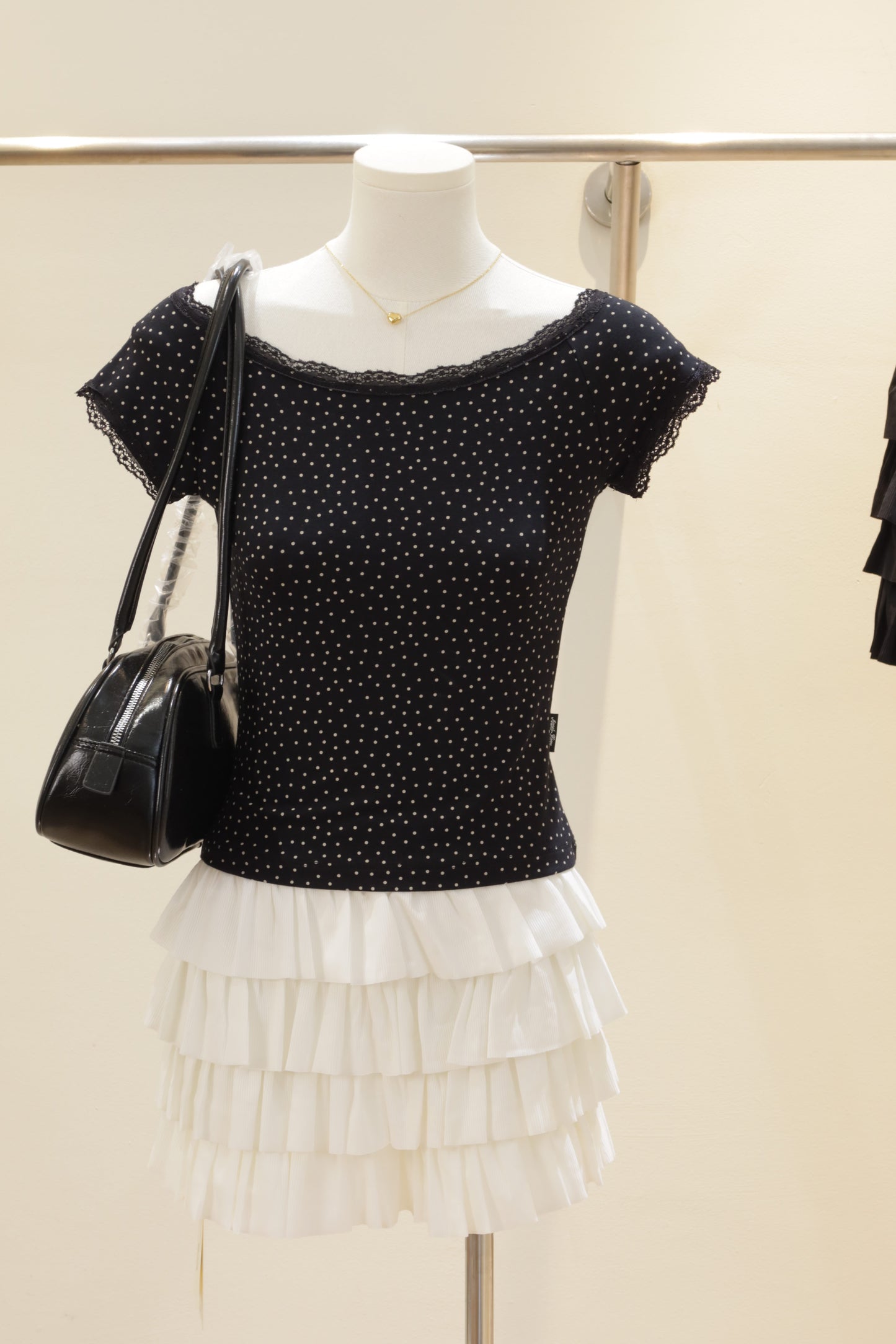 Ruffled mini skirt