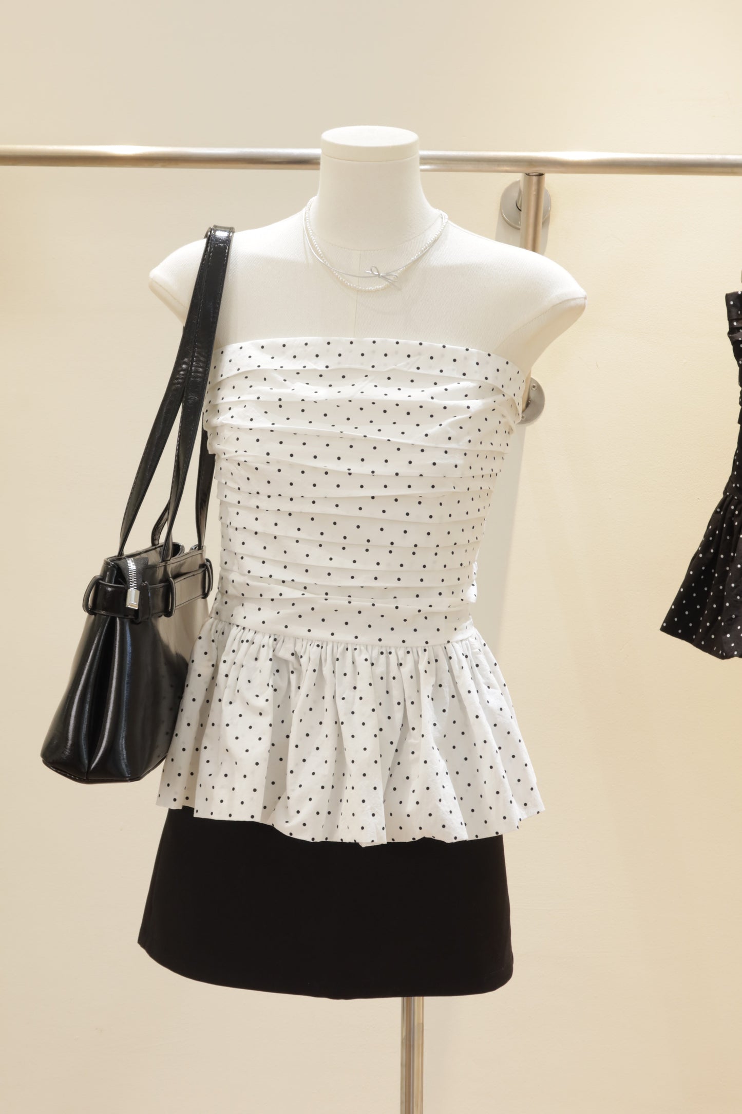 Polkadot tube flowy top