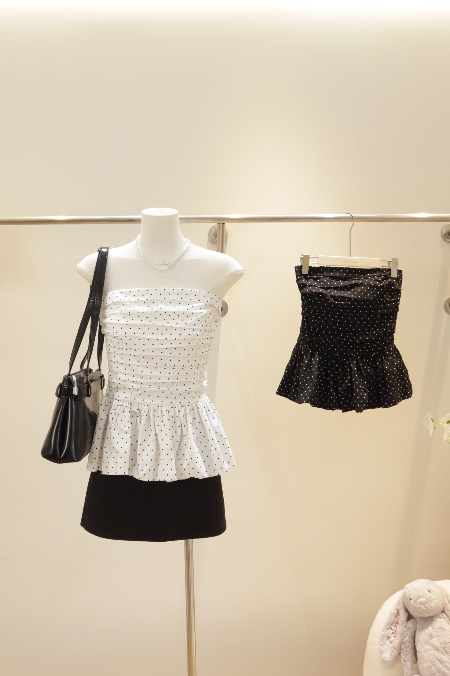Polkadot tube flowy top