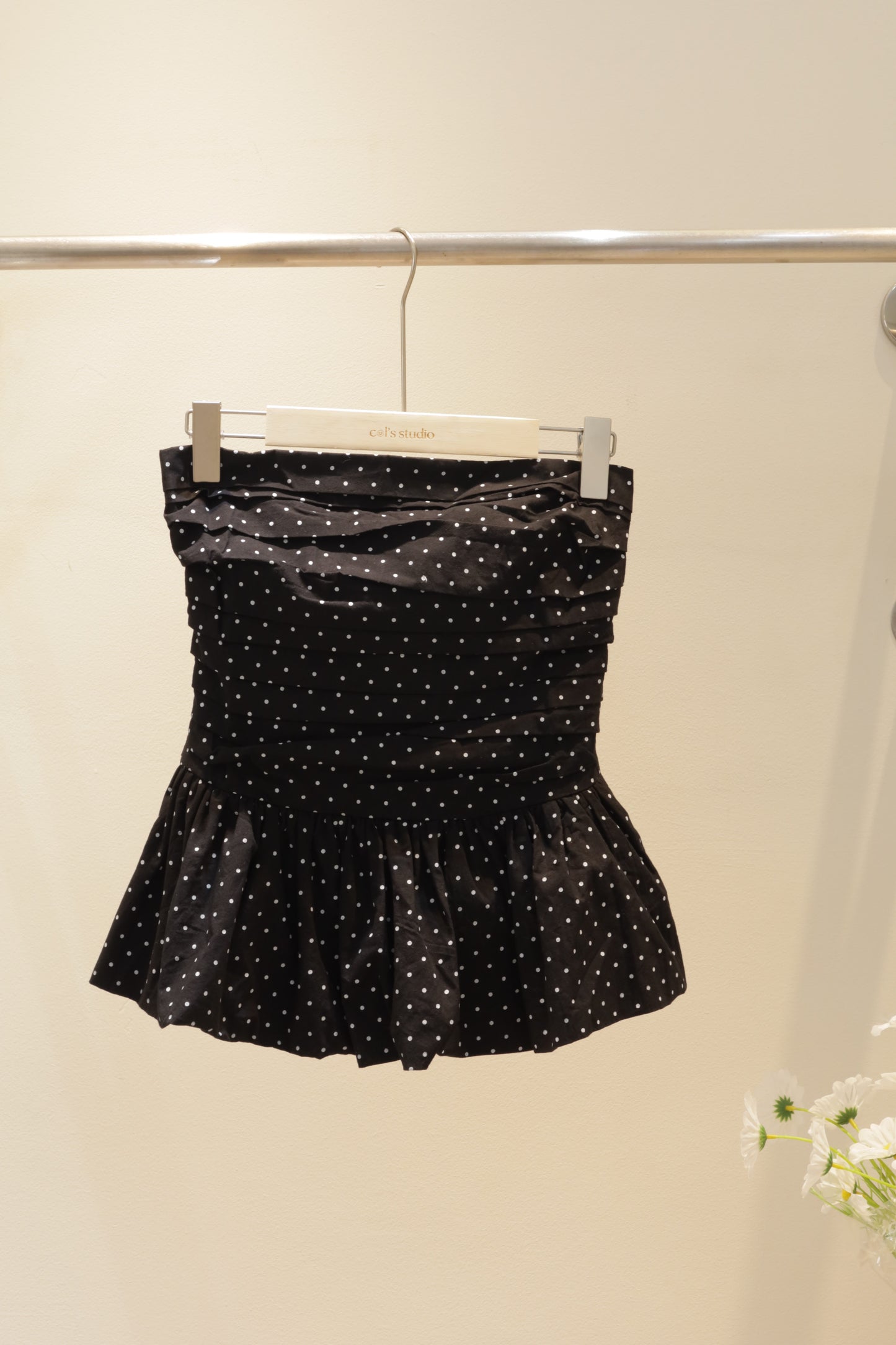 Polkadot tube flowy top