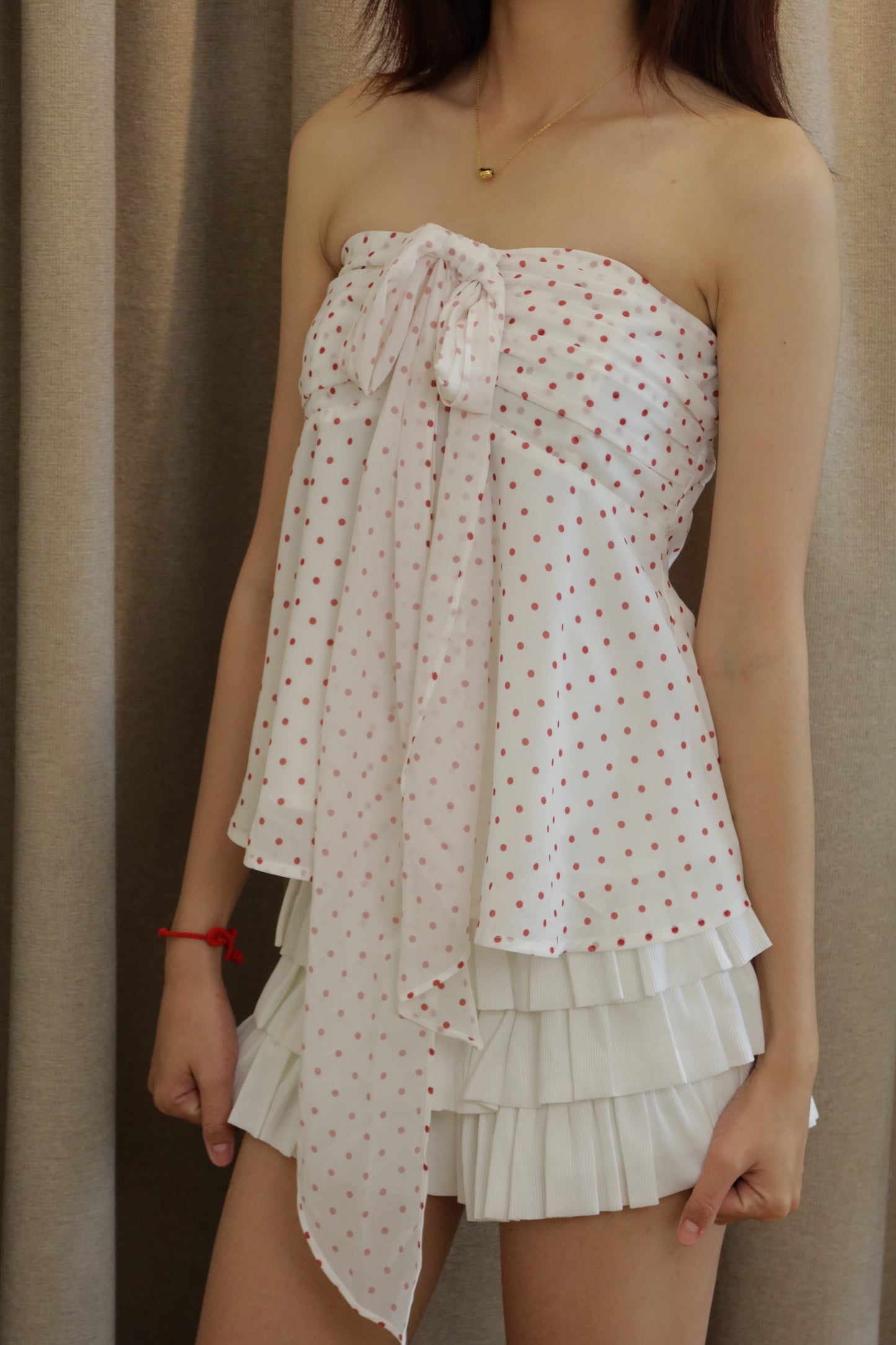 Polkadot tube top