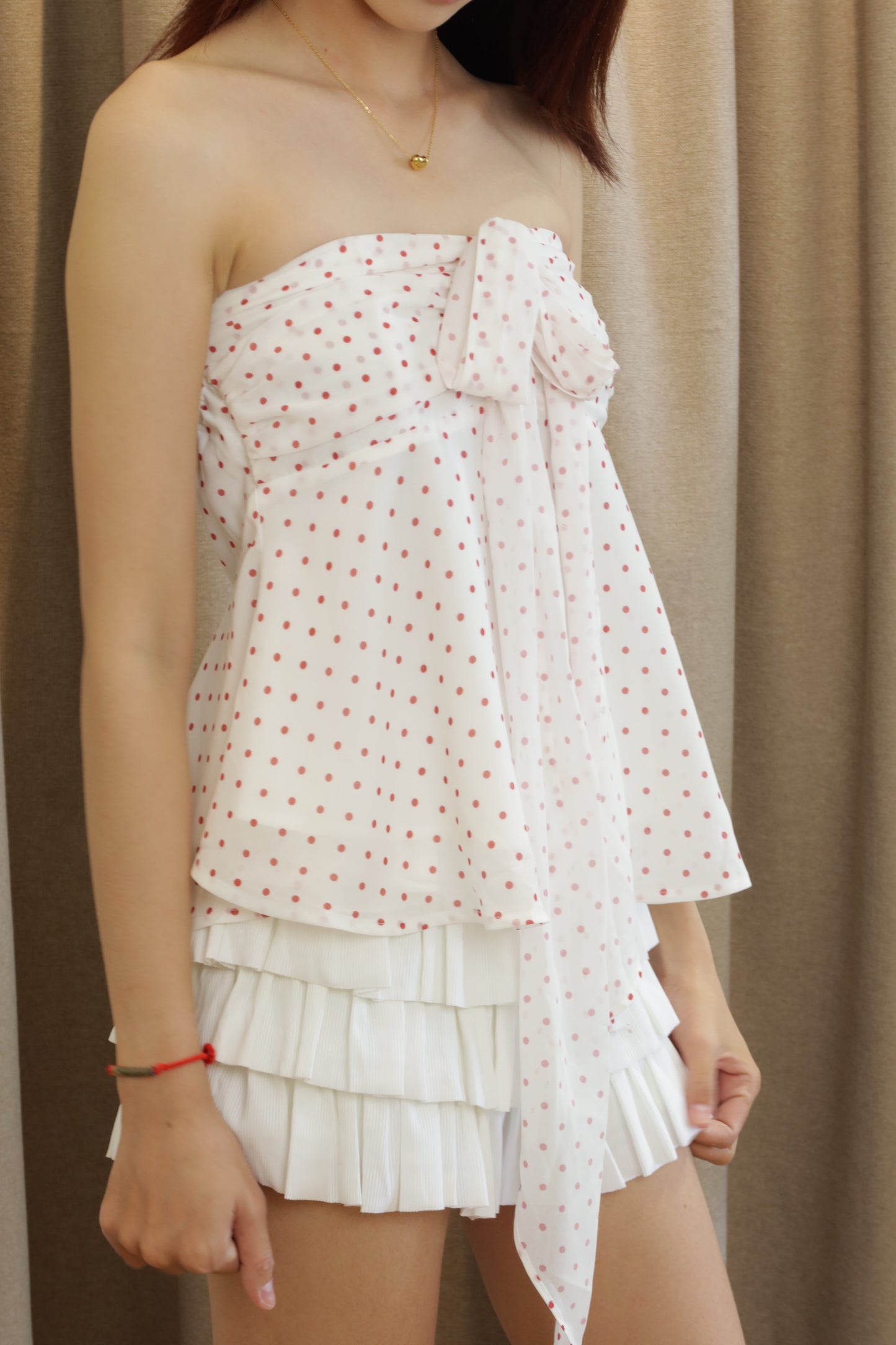 Polkadot tube top