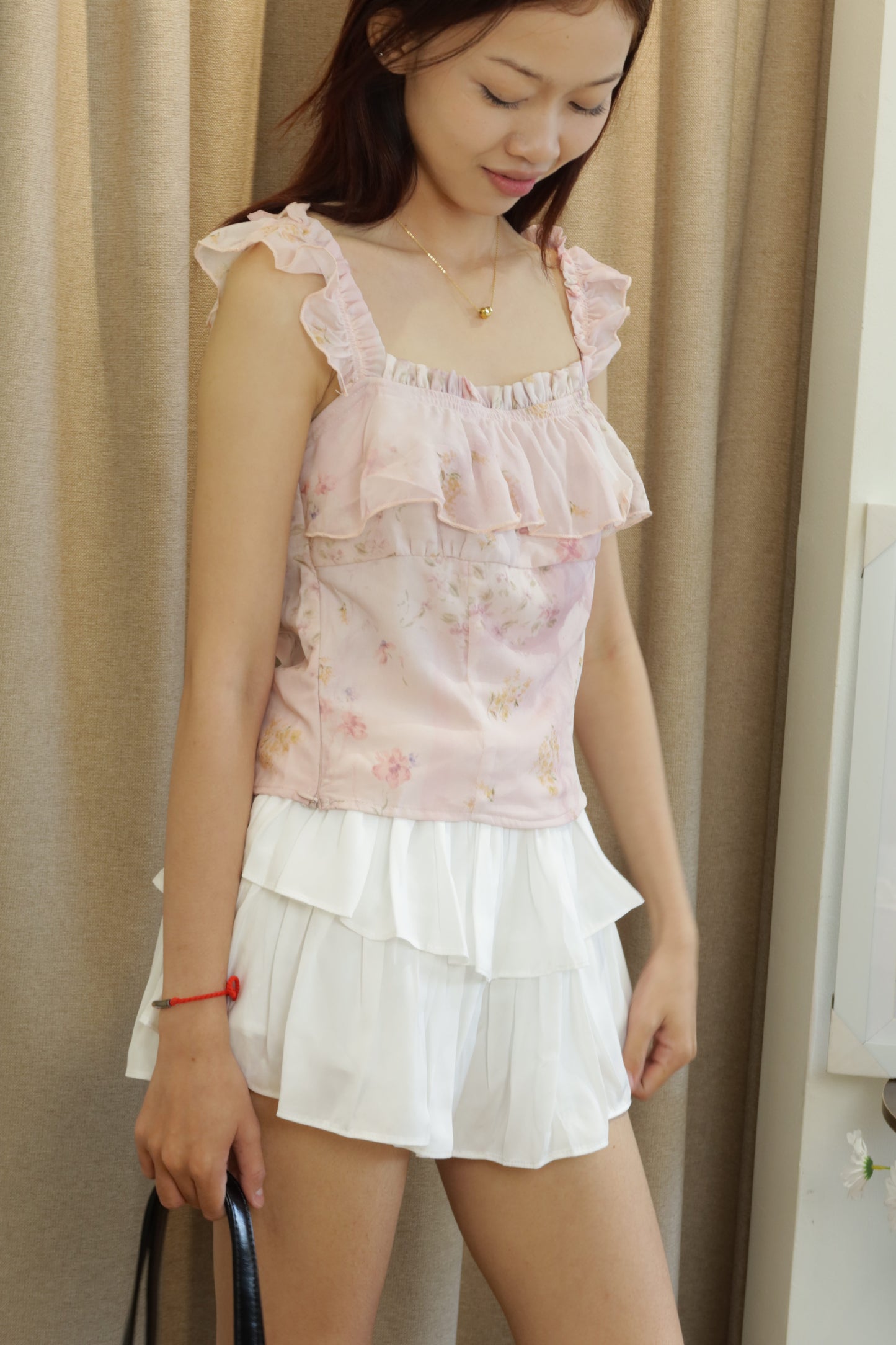 Pink floral top