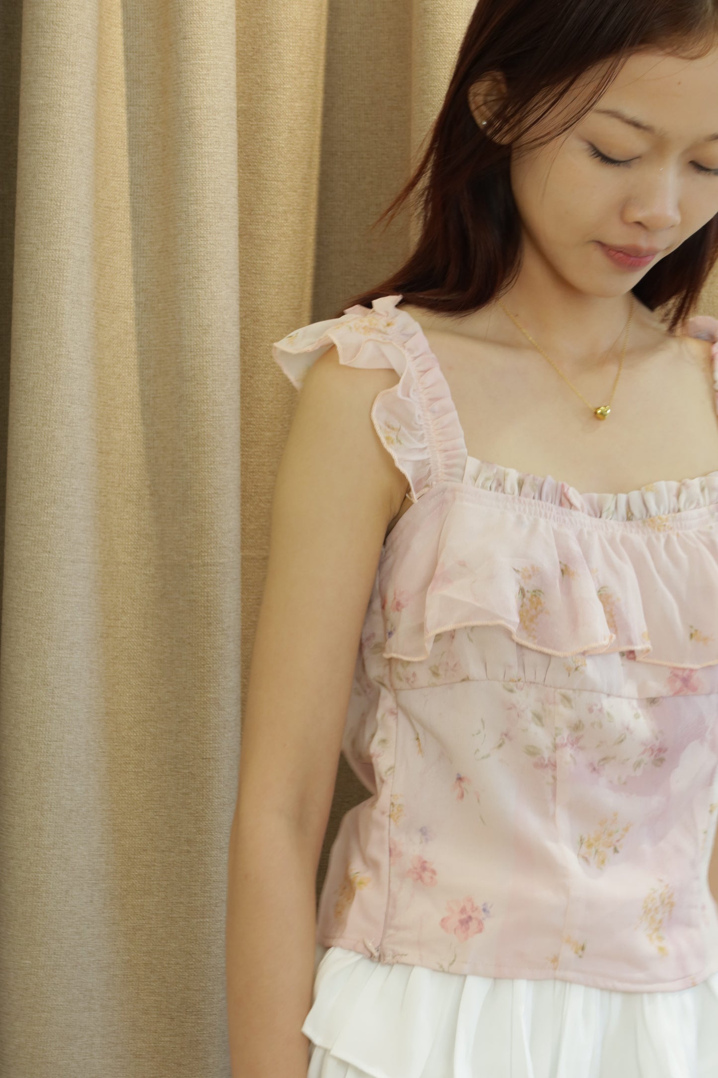 Pink floral top
