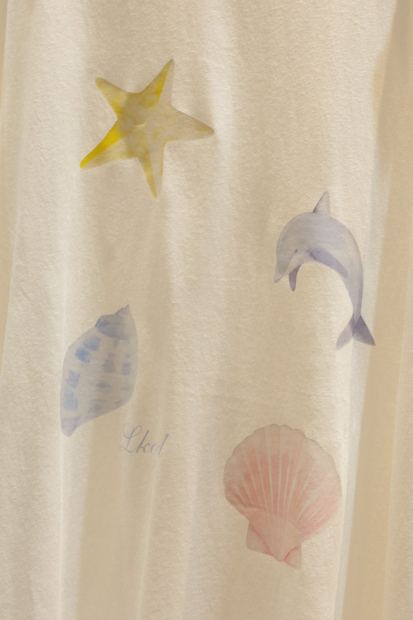 Beach vibes Half shoulder tee