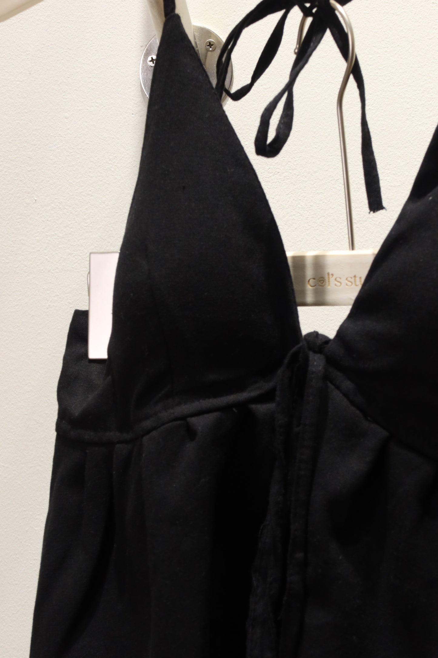 PADDED BLACK BABYDOLL TOP