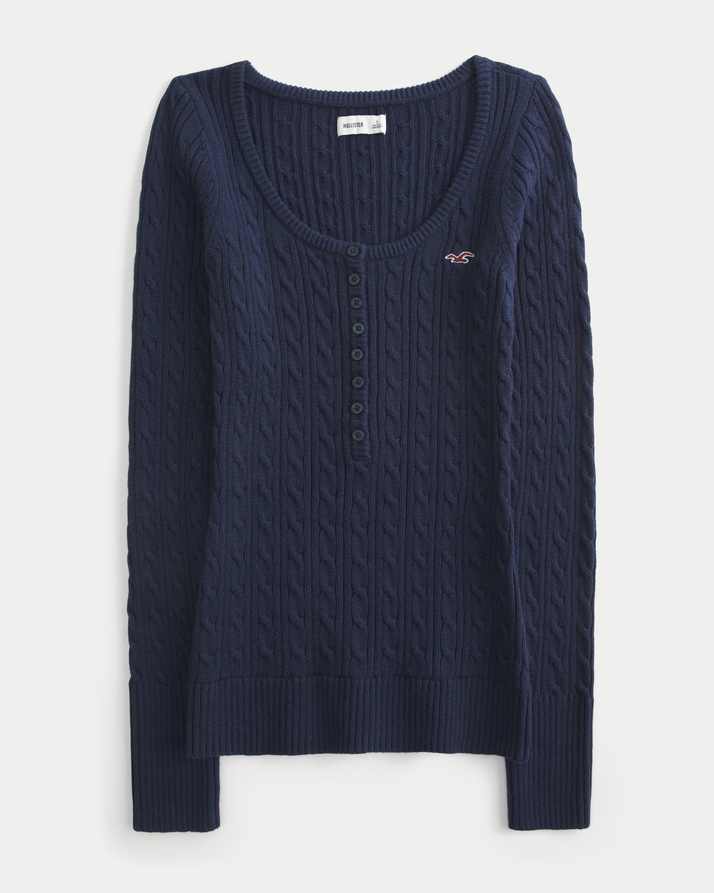 HOLLISTER BUTTONED KNITTED SWEATER