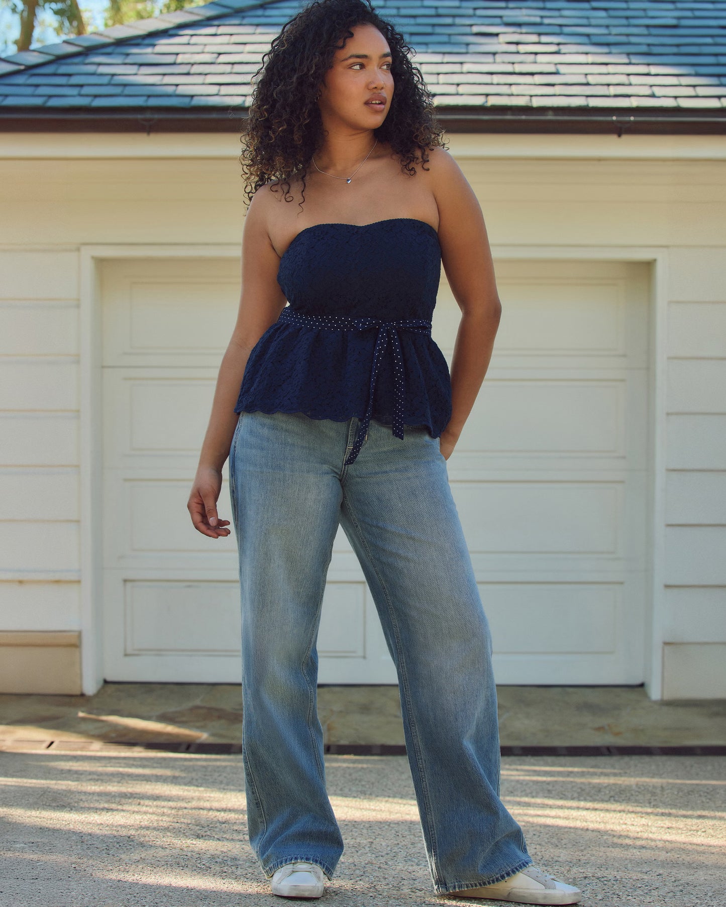 Hollister Andi Light Wash Baggy Jean