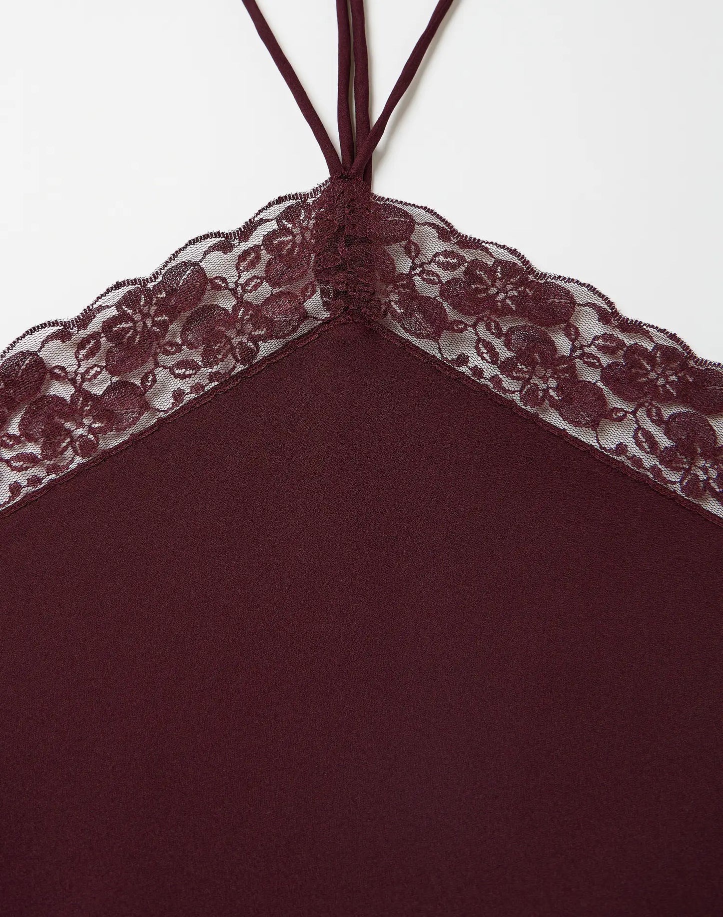 GLASSONS Lace Trim Halter