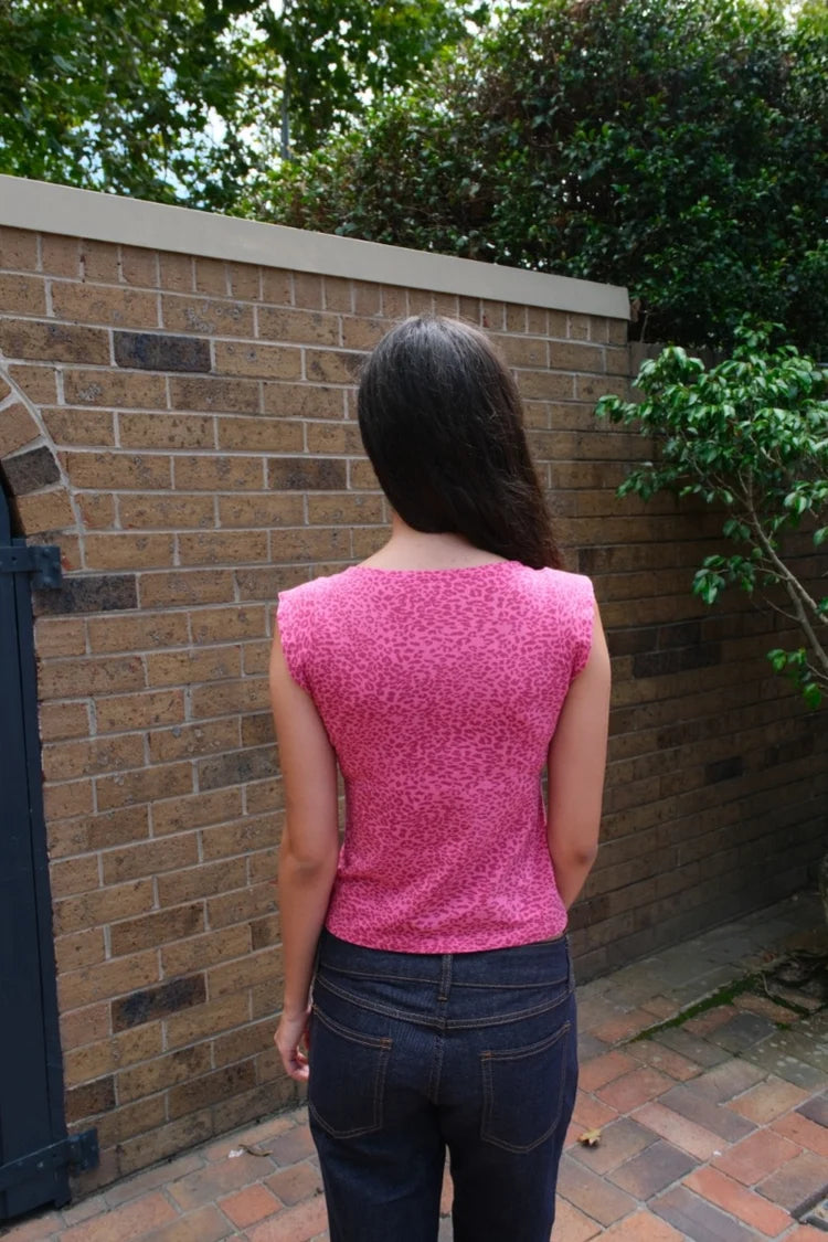 BRANDY Amara Leopard Tank