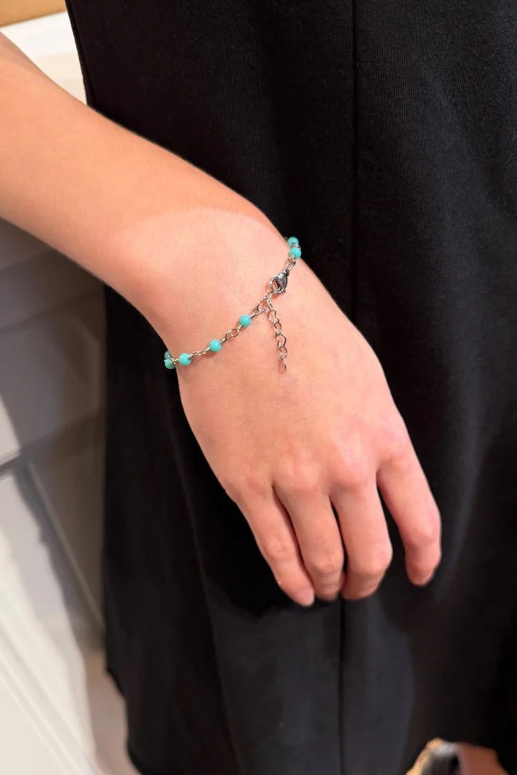 BRANDY BLUE BEADED BRACELET