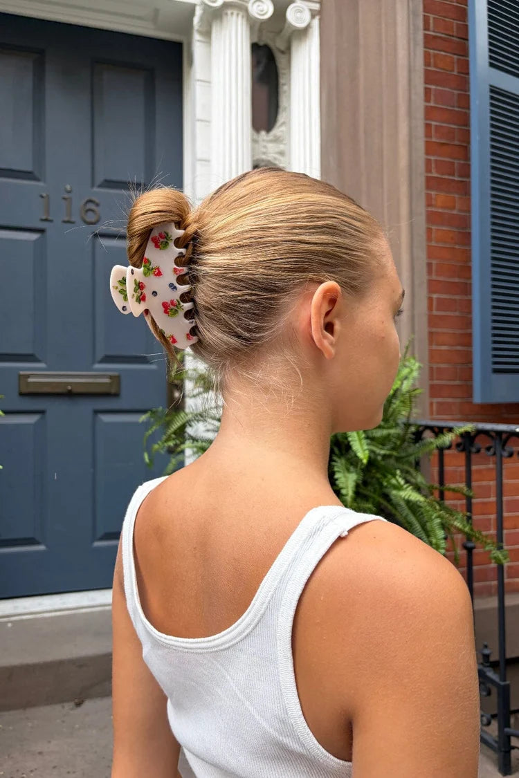BRANDY Hair Claw Clip- FLORAL