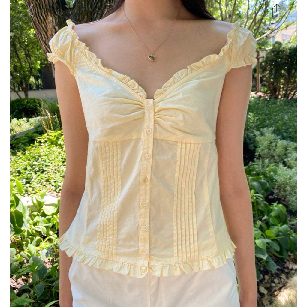 BRANDY Tianna Top- YELLOW