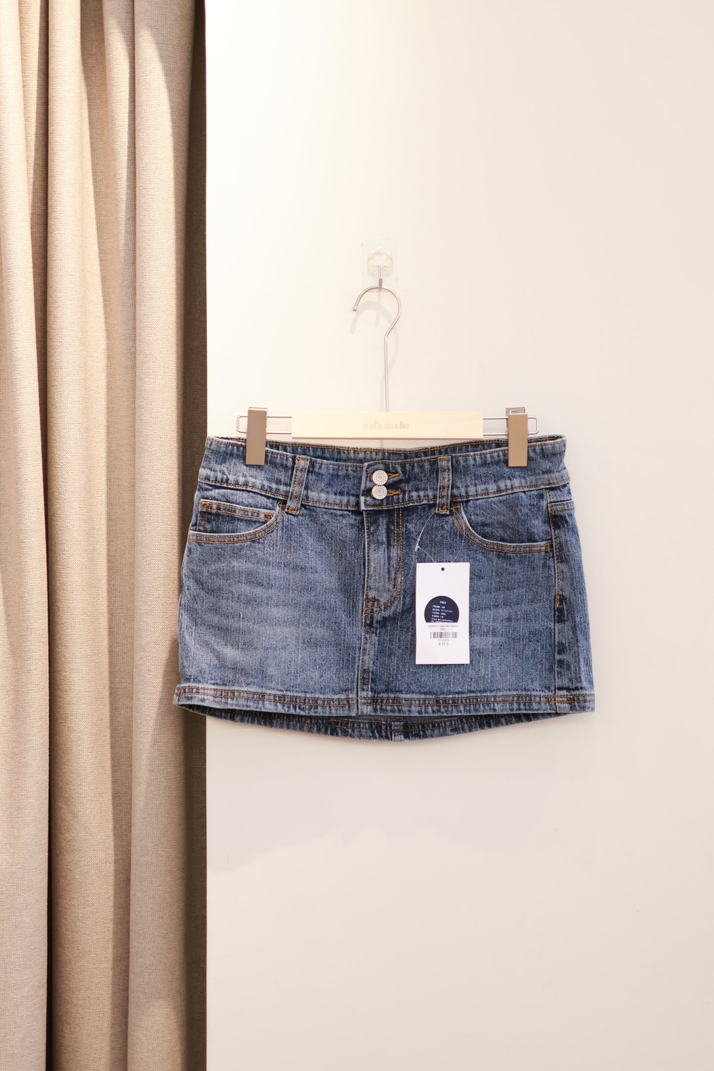 BRANDY Malia Mini Denim Skirt
