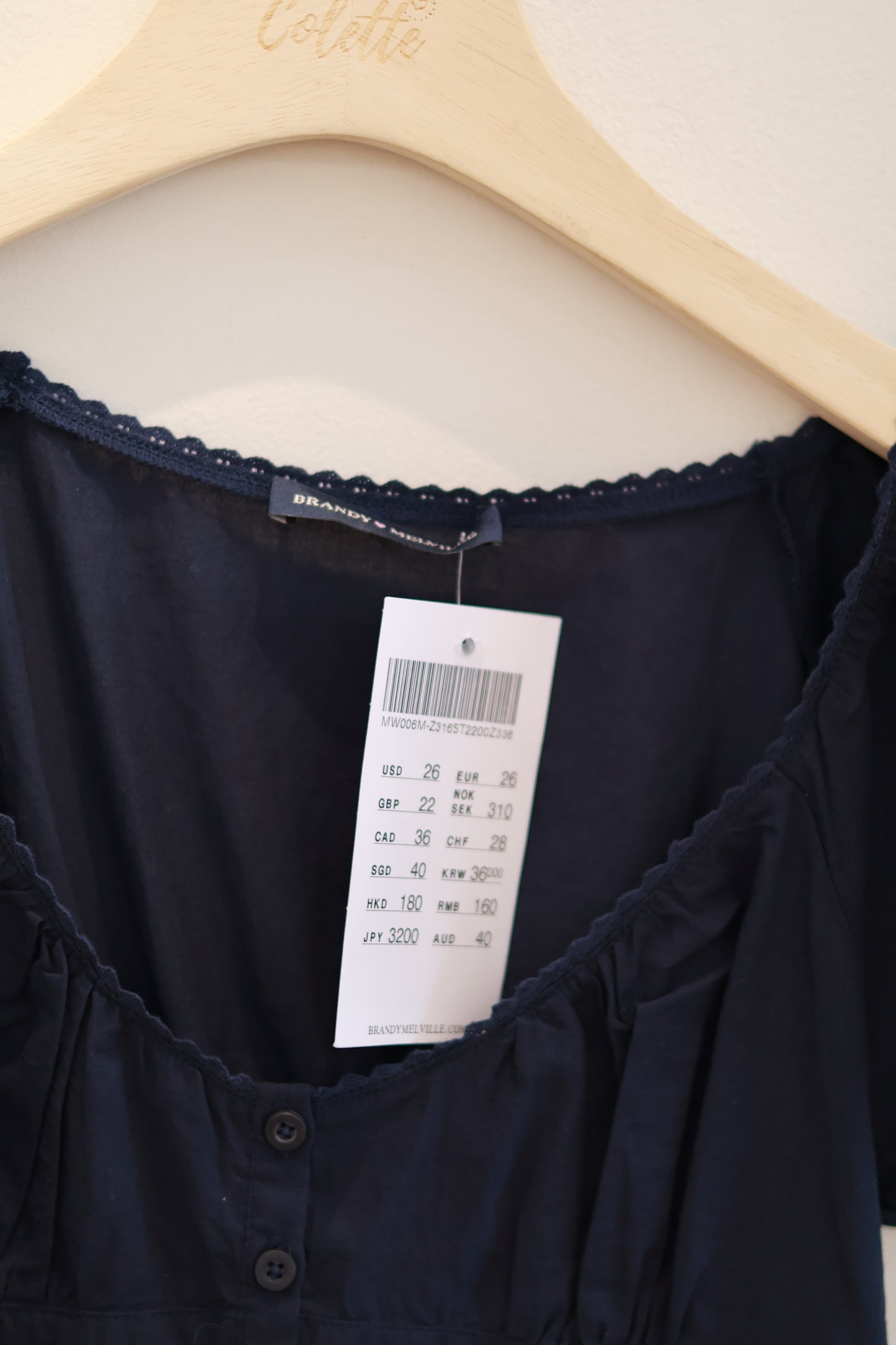brandy Blair Top- navy
