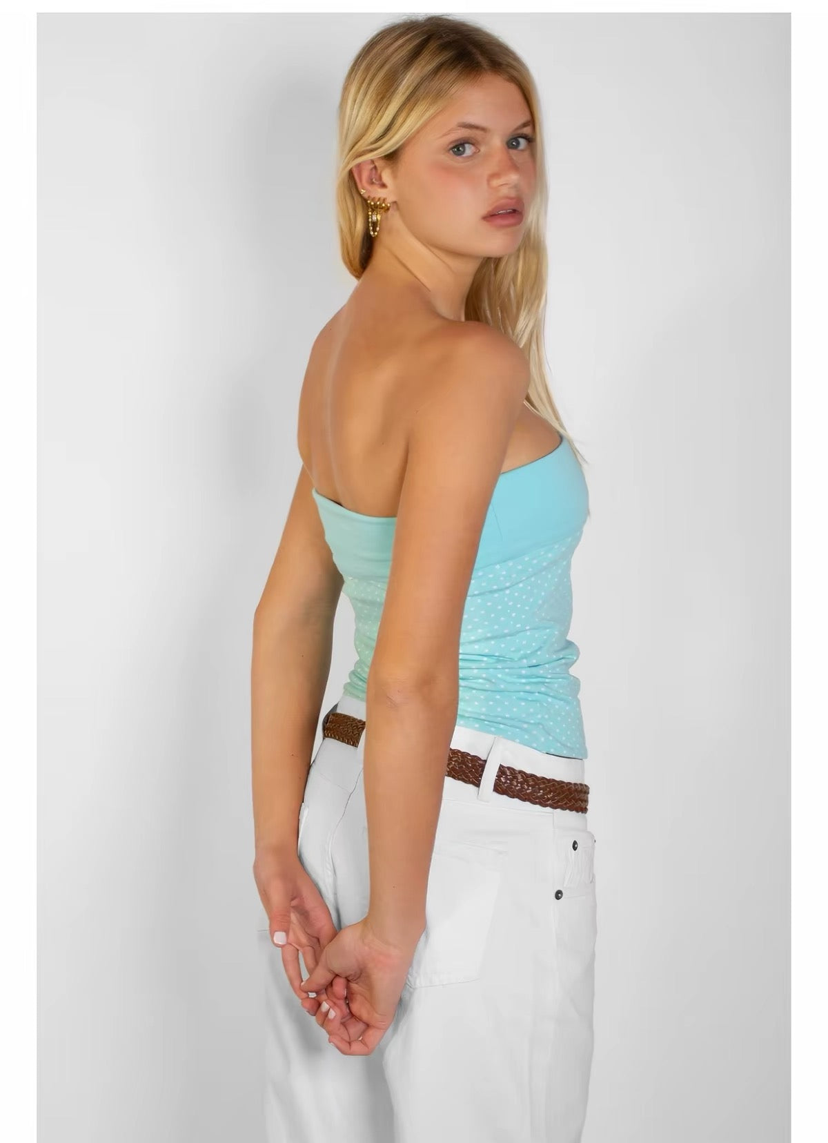 SUBDUED Tube Top - Ocean Green