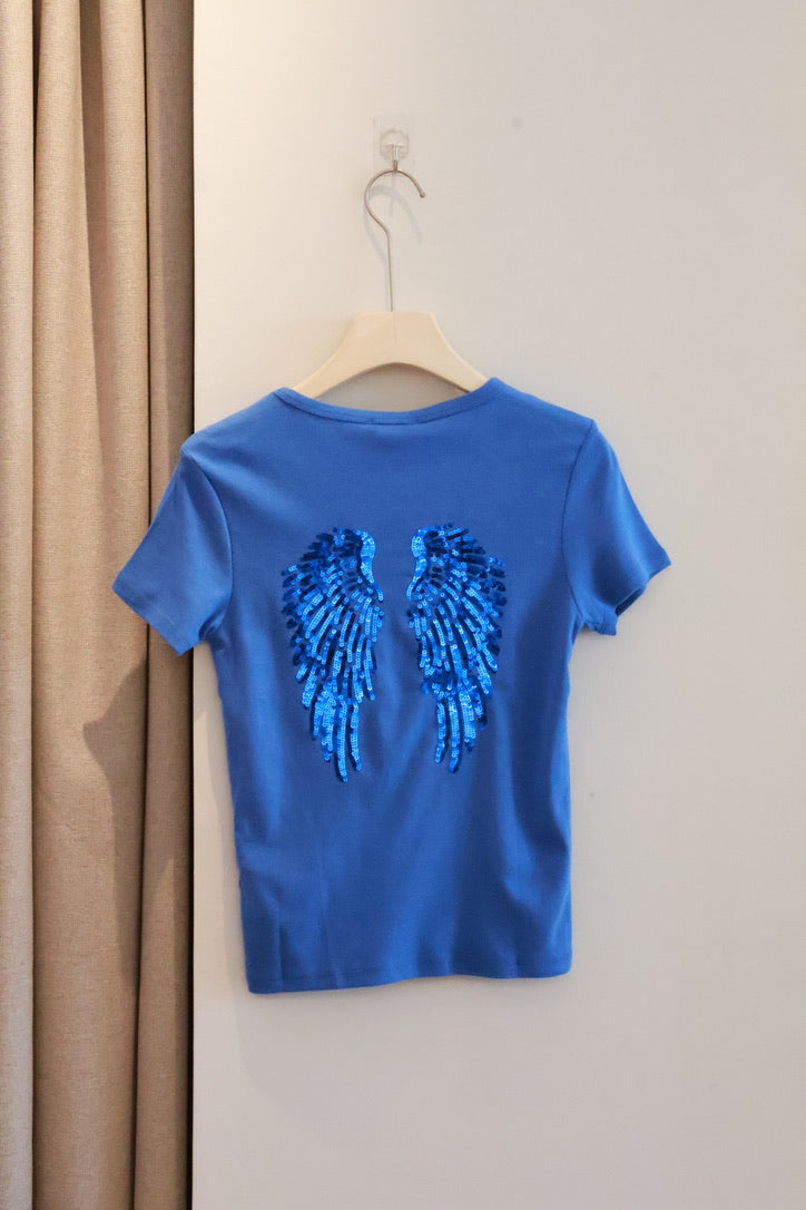 SUBDUED Ocean Blue Graphic Tee