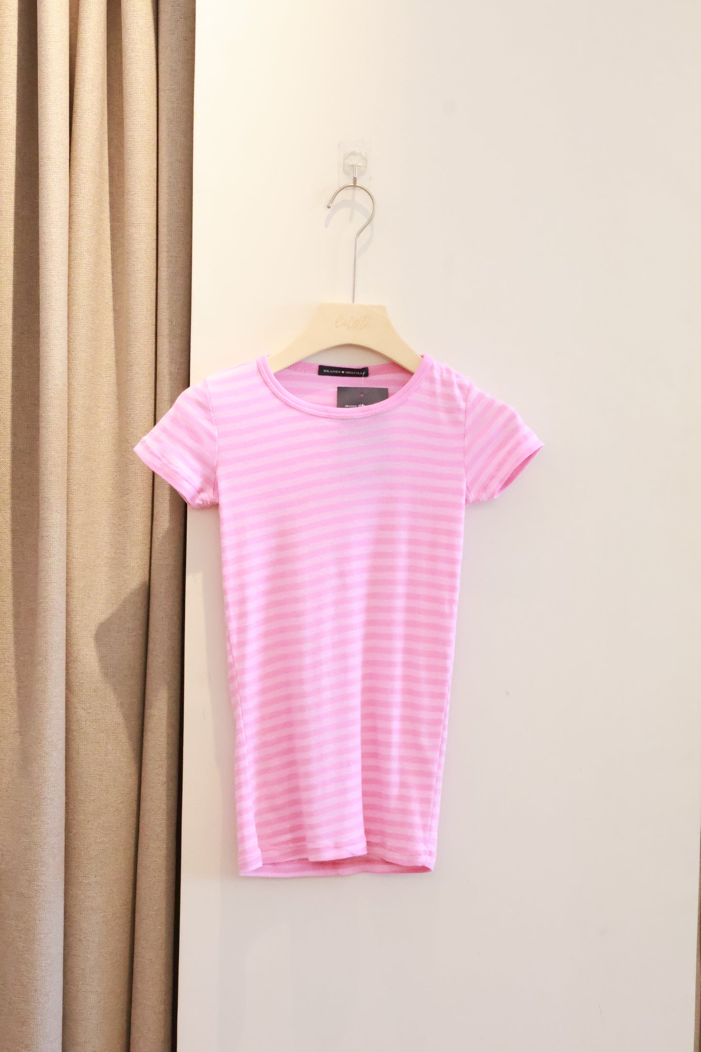 BRANDY Hailie Striped Top- PINK