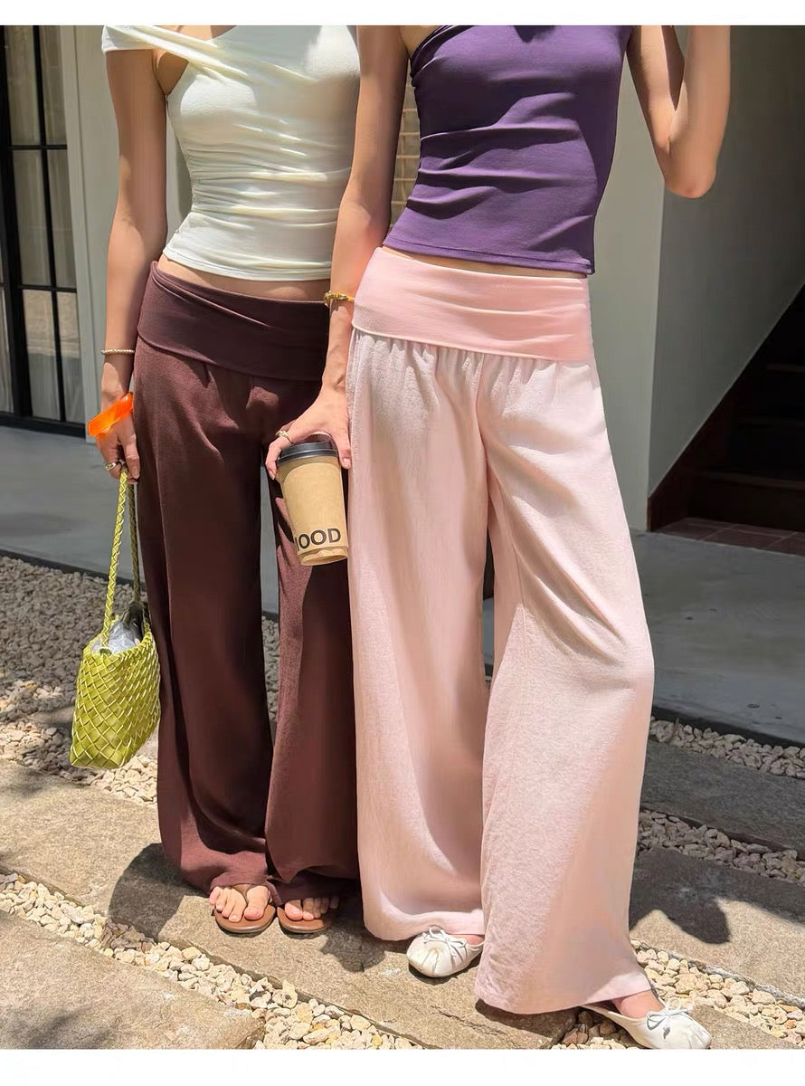 AUD Pink FOLDOVER Pants