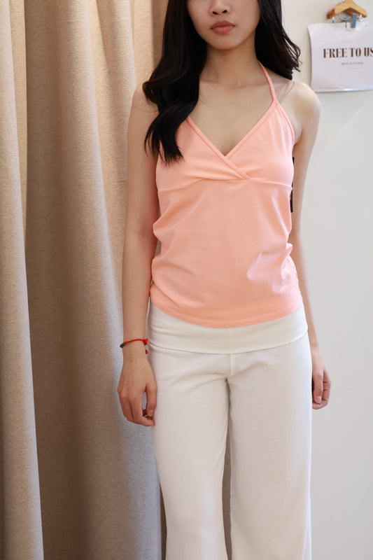 BRANDY Calina Halter Top- CORAL