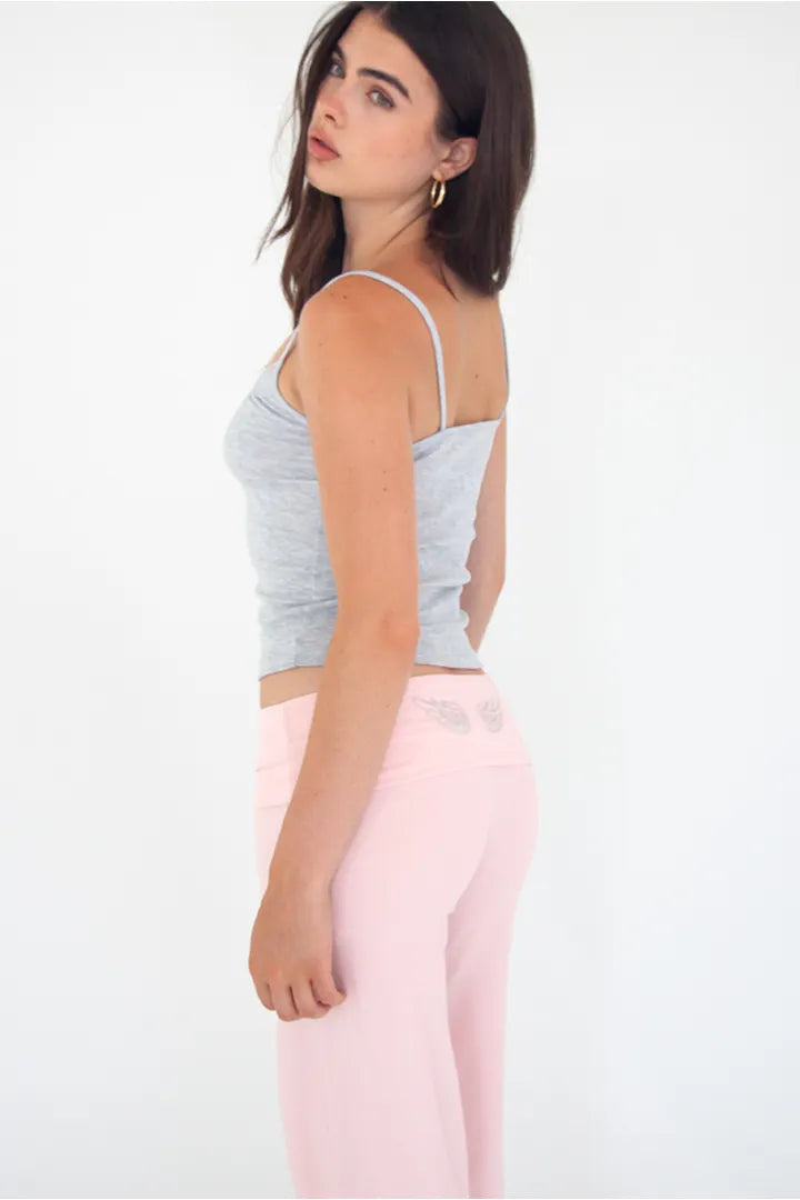 SUBDUED PINK WINGS Low Waist Pants