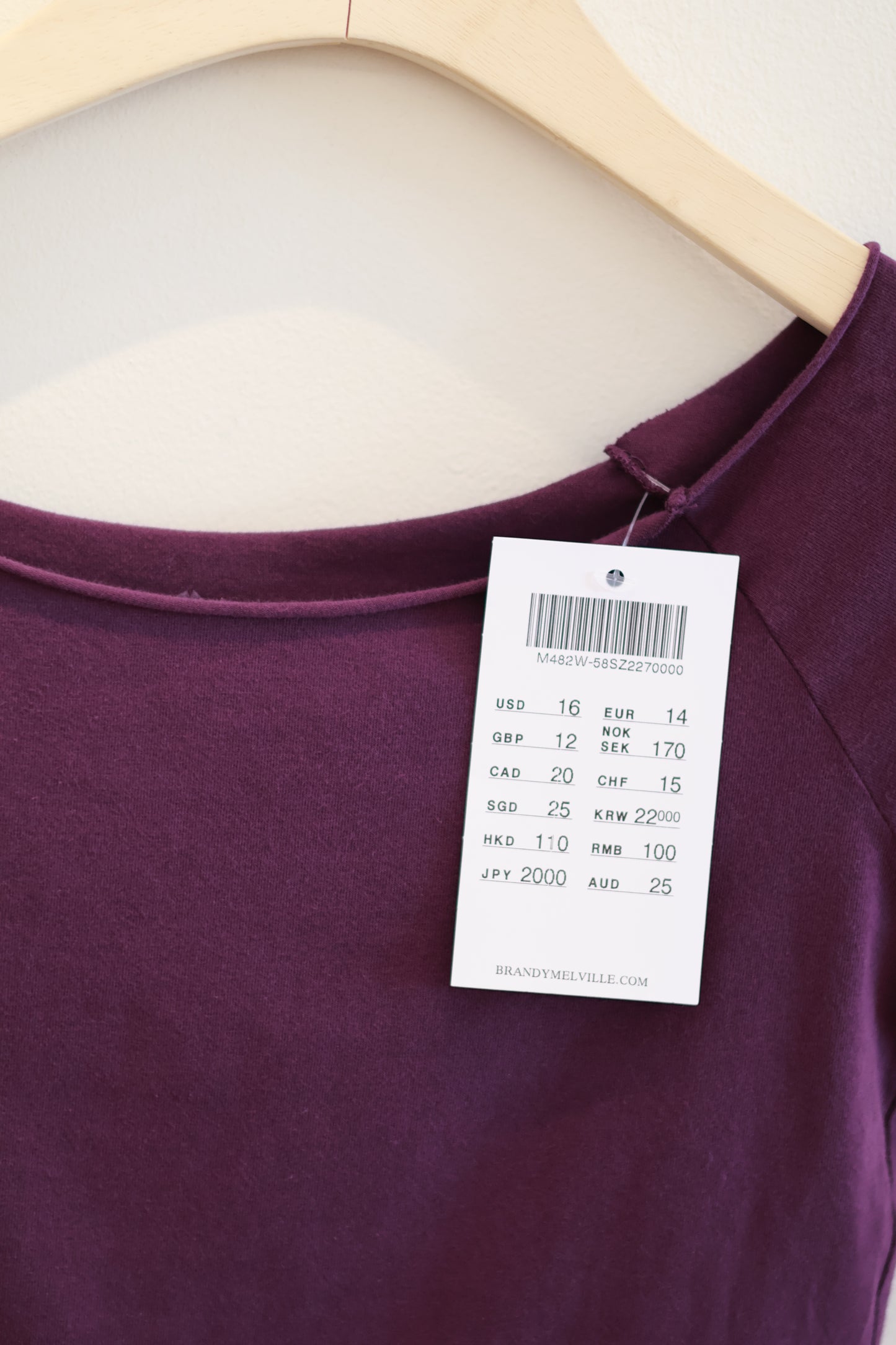 brandy Bonnie Top- purple