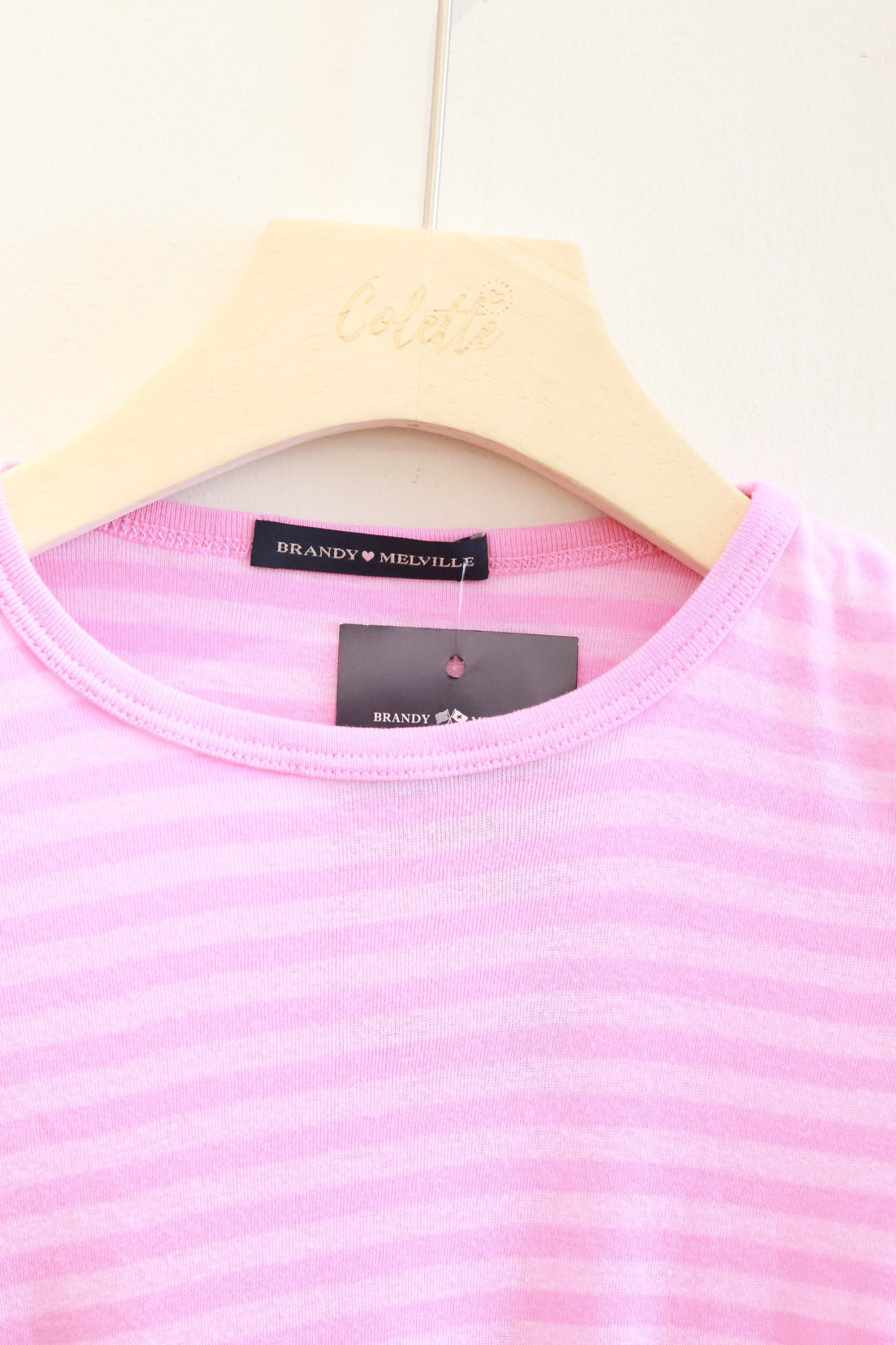 BRANDY Hailie Striped Top- PINK