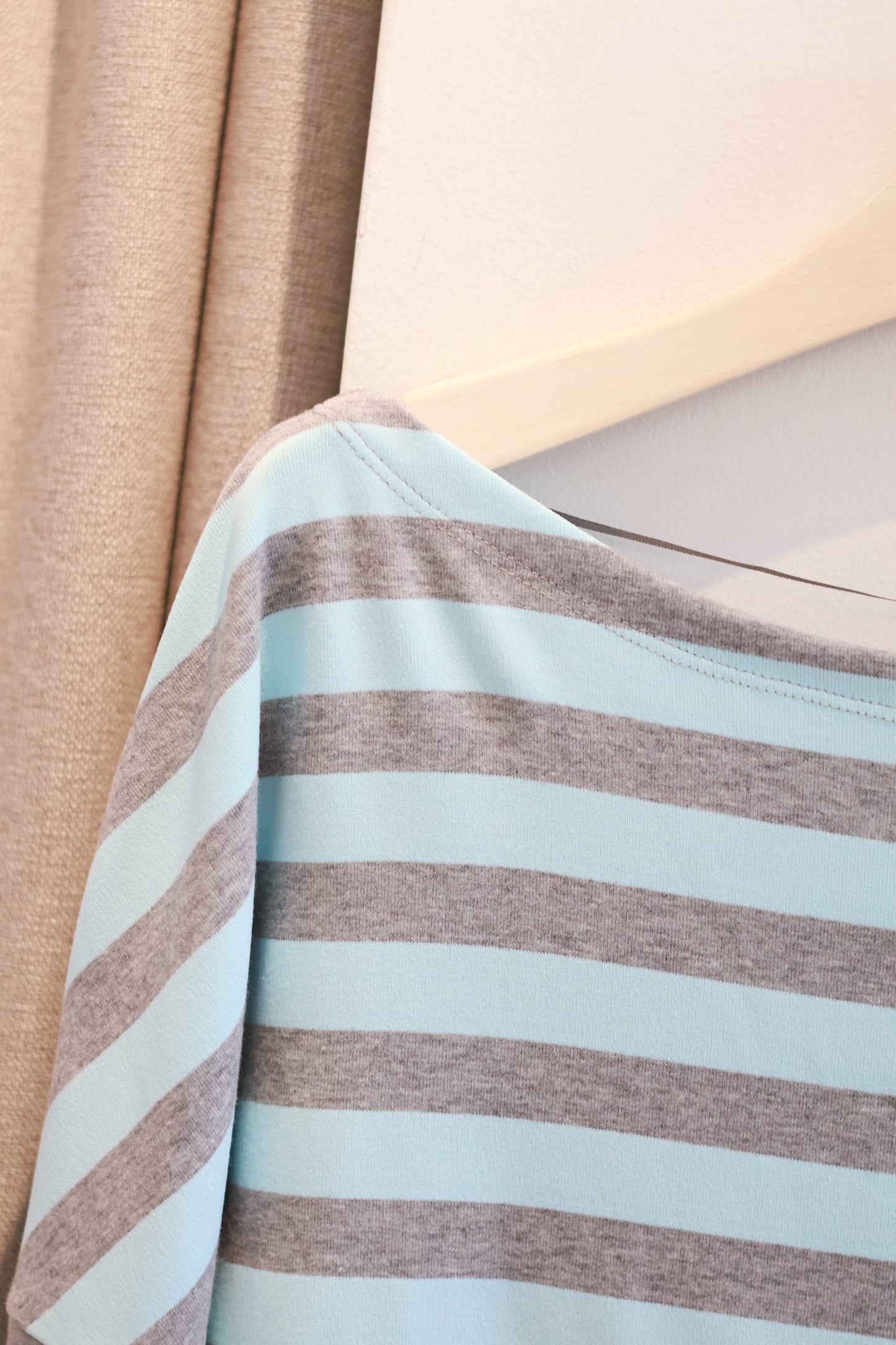 SUBDUED Blue Striped Long Sleeve Top
