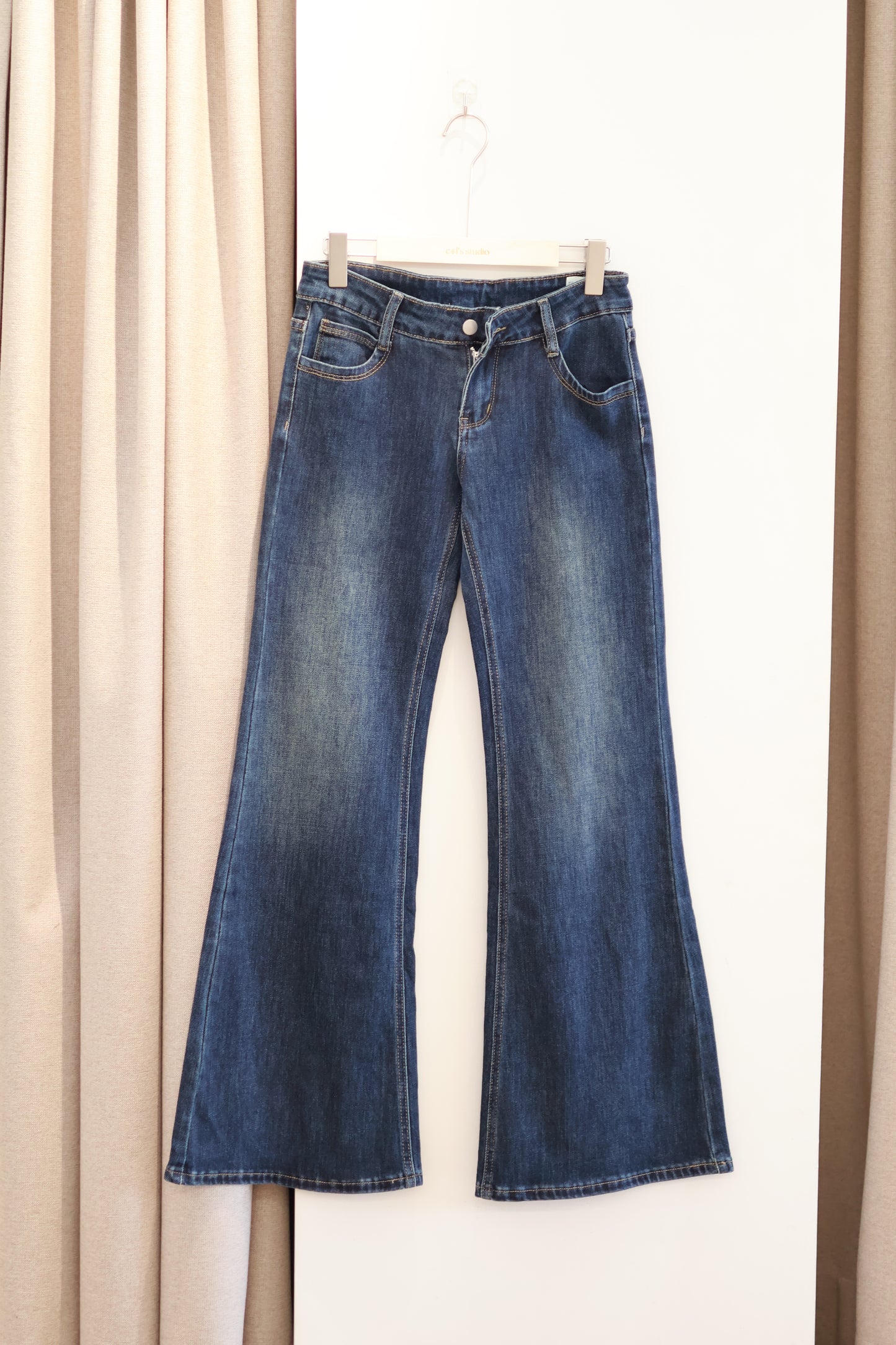 Dark Gray Low Waist Jeans