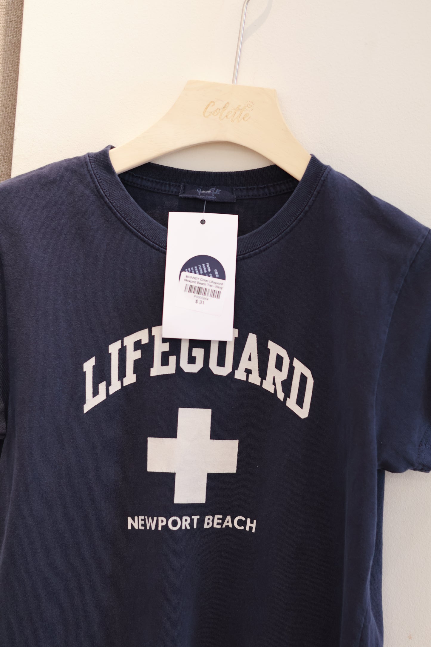 BRANDY Chloe Lifeguard Newport Beach Top - Navy