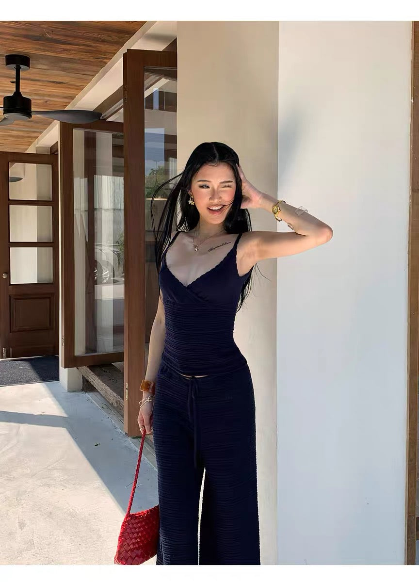 AUD Navy Wide Leg Pants