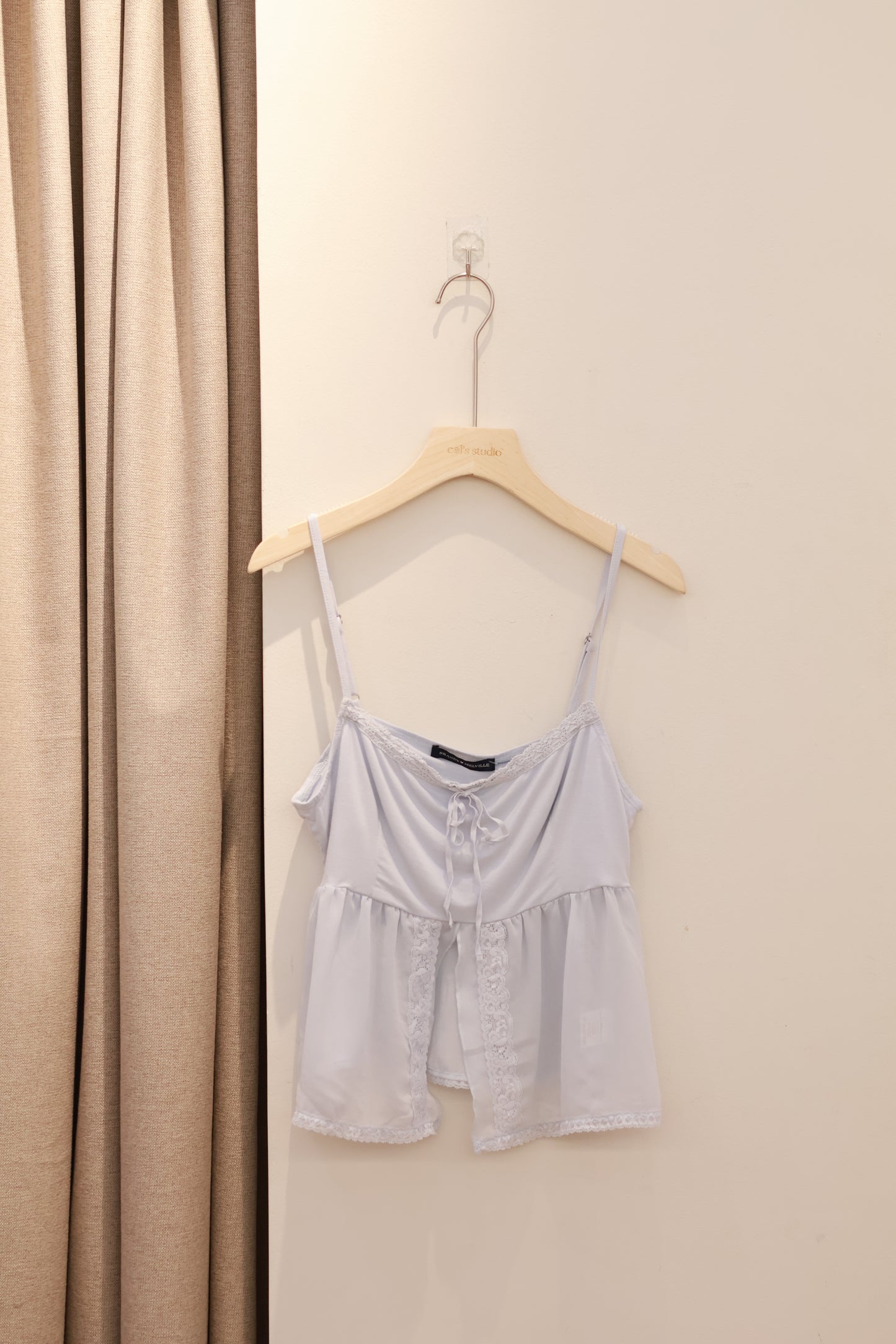 BRANDY Holly Lace Top- BABY BLUE