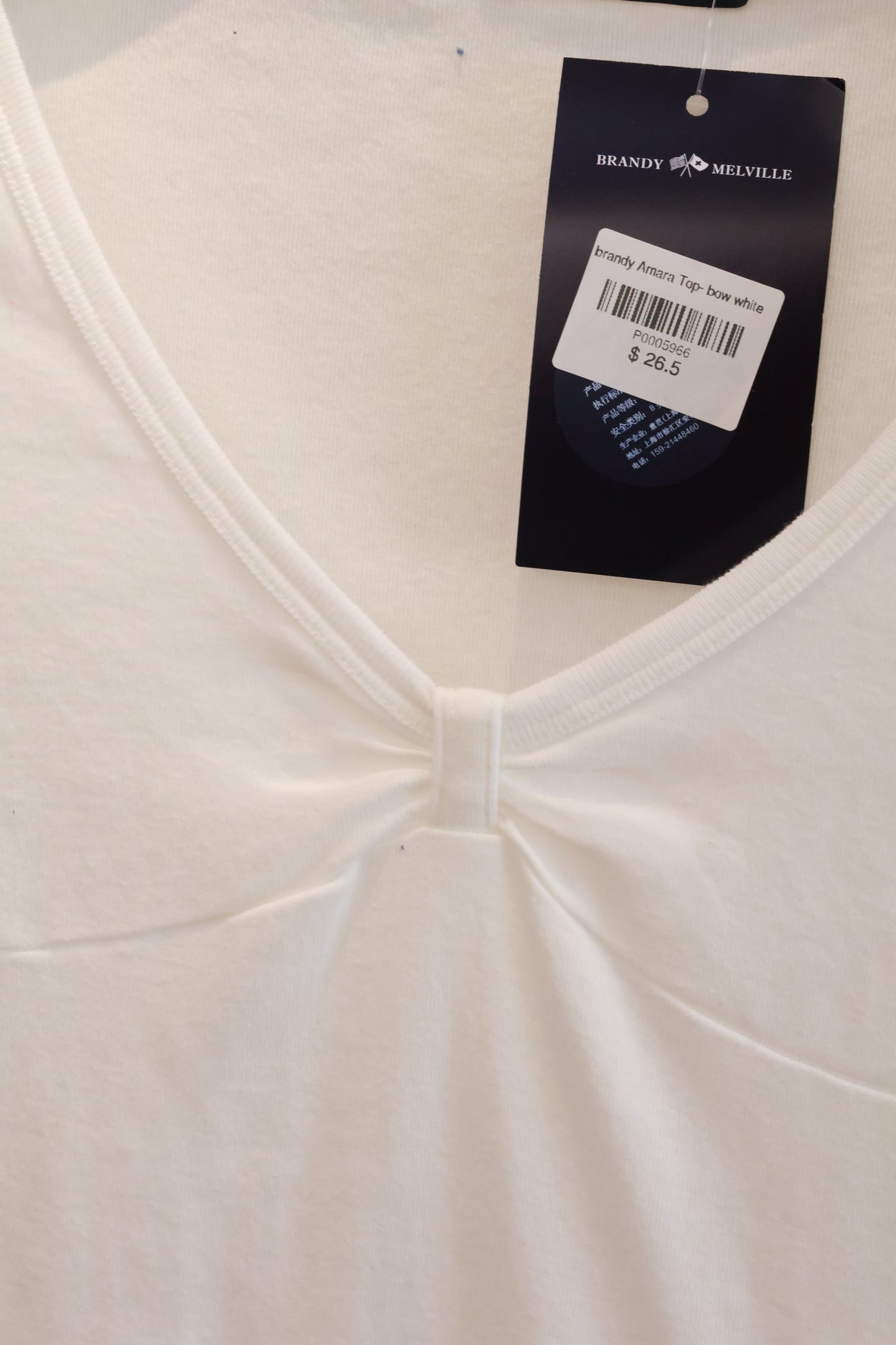 BRANDY Amara BOW TOP  -WHITE