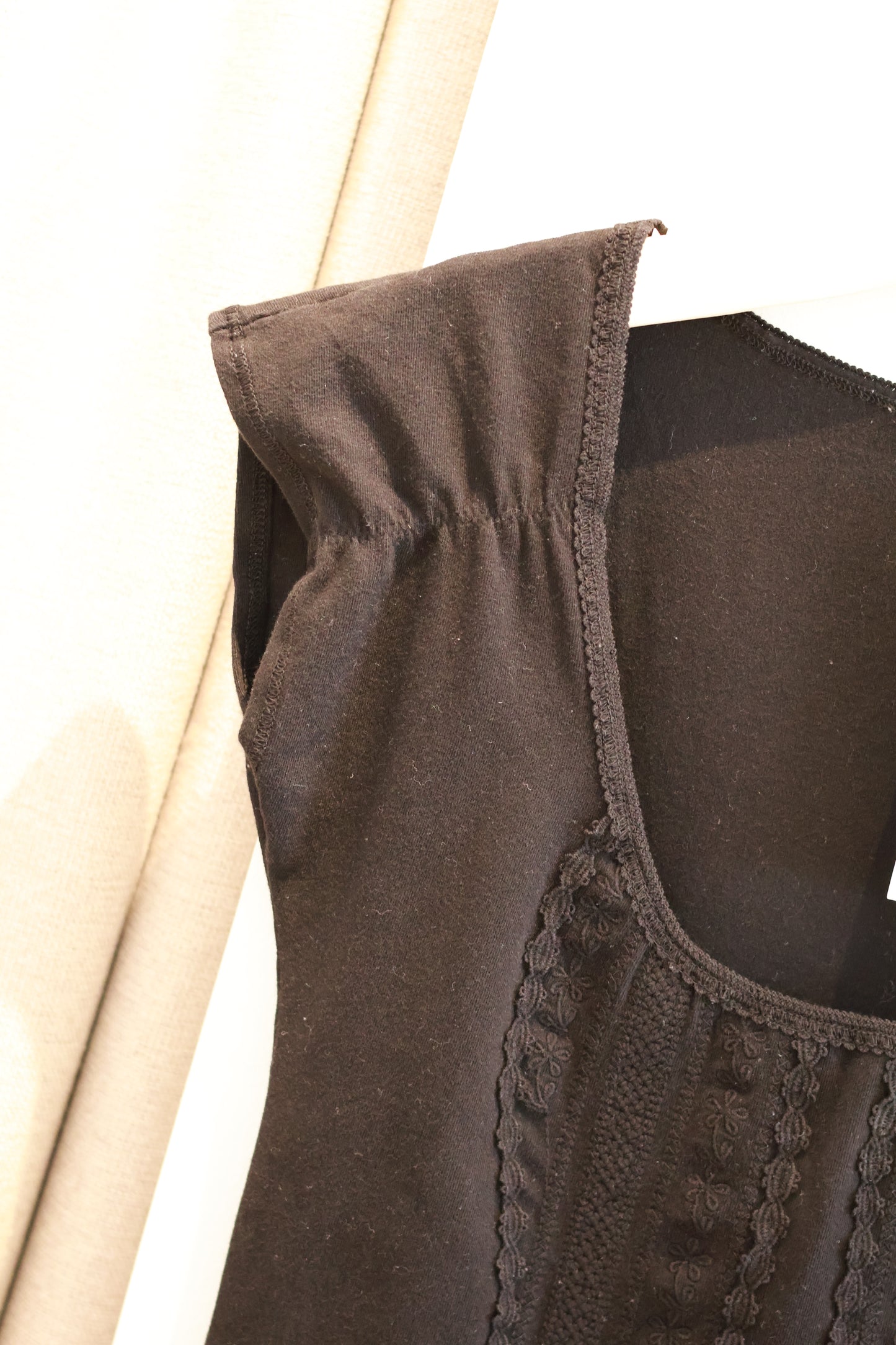 BRANDY Lesley Lace Top- black