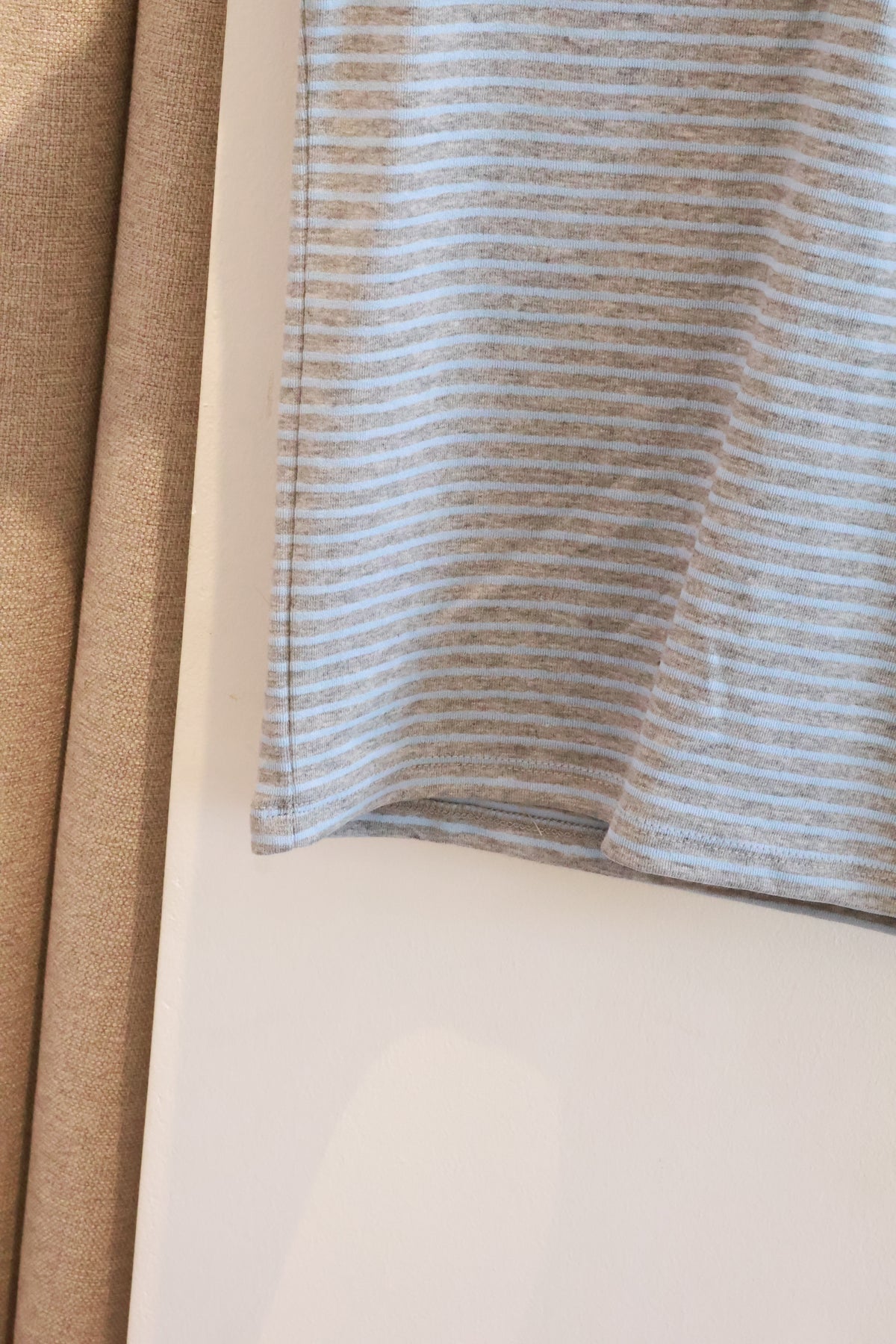 SUBDUED Blue Grey Striped Top