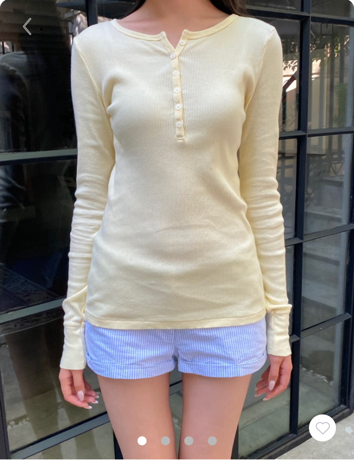 BRANDY MELVILLE Zelly Top  -YELLOW