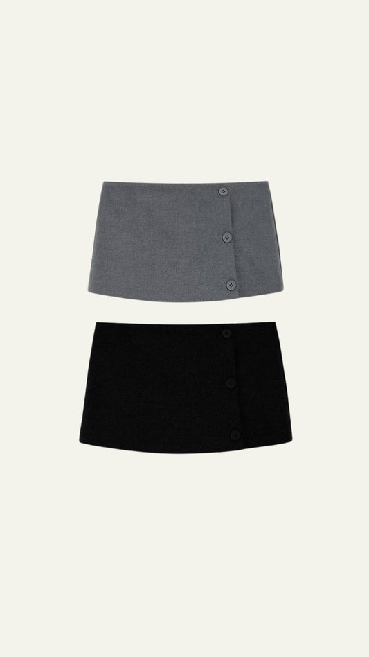 BUTTONS MINI SKIRT