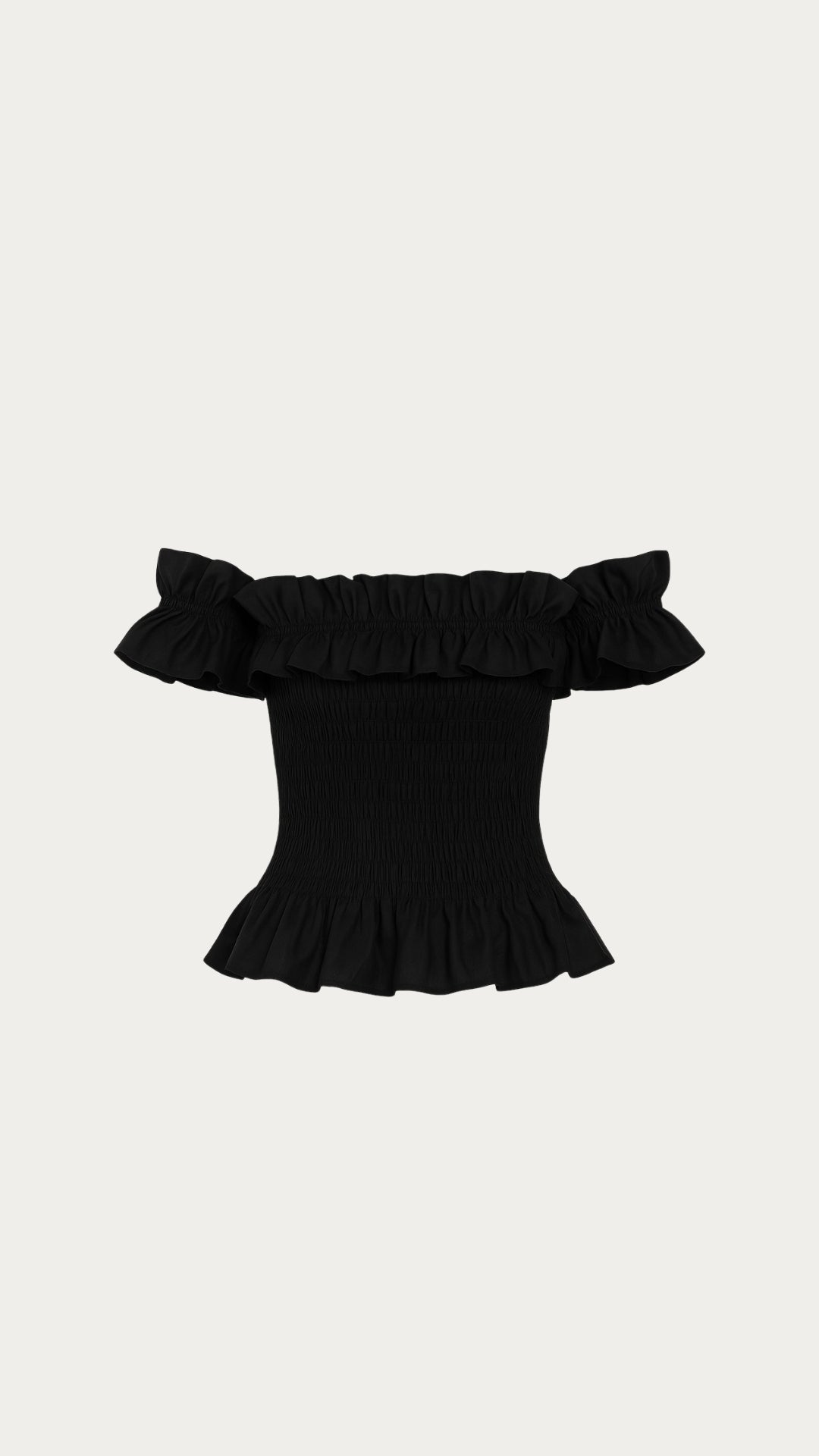 Black khaki off shoulder