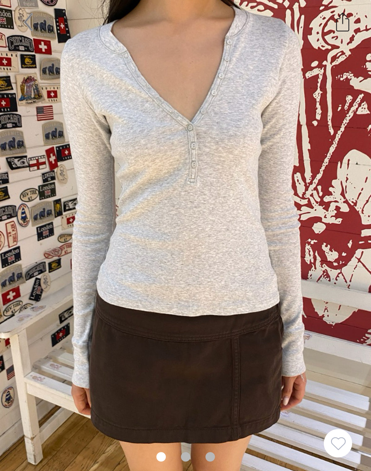 BRANDY Zelly Top- Light Grey