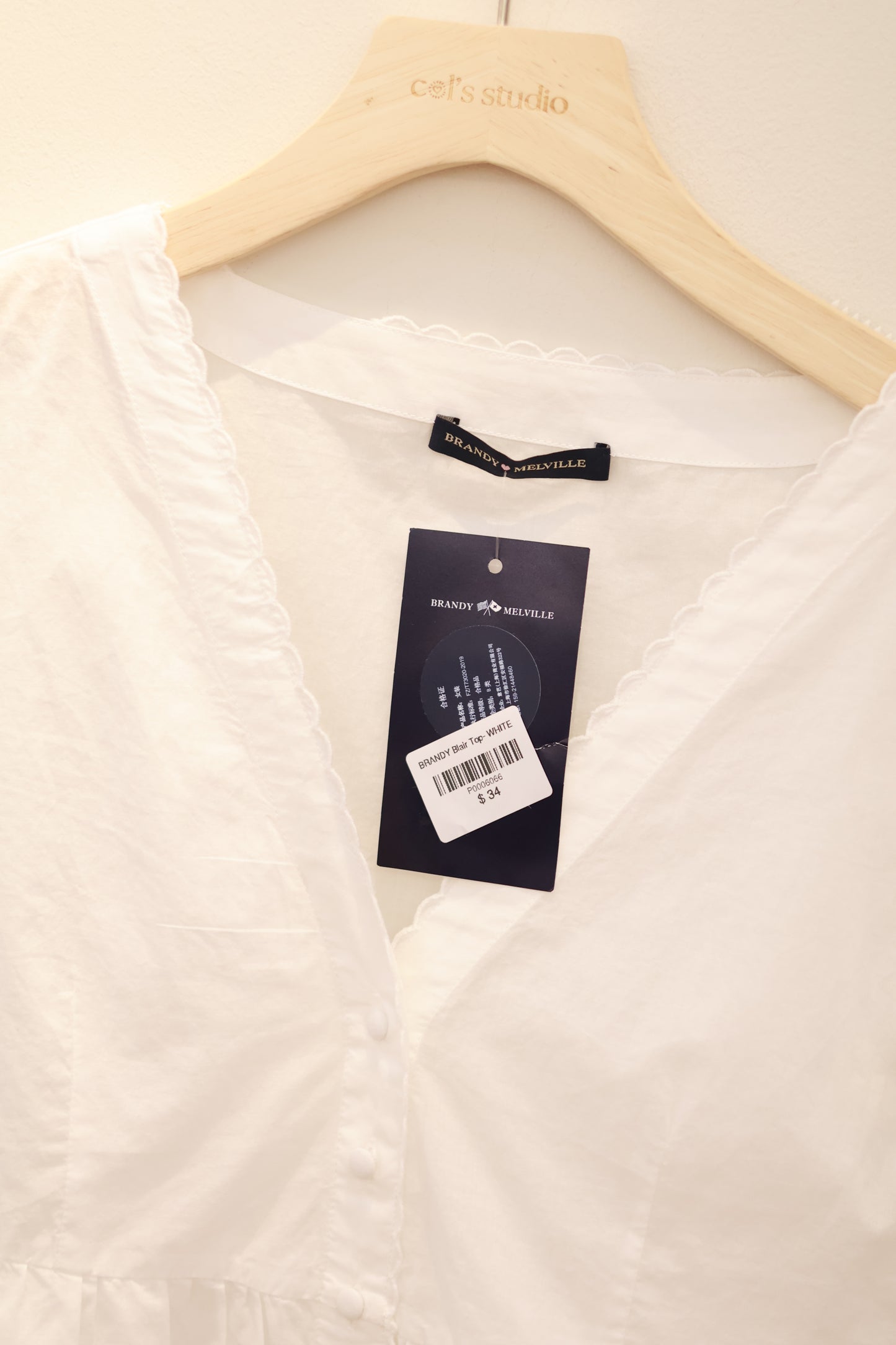 BRANDY Blair Top- WHITE
